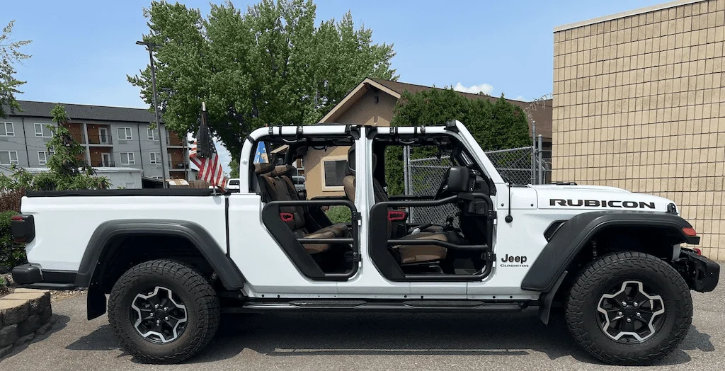 Jeep Gladiator Seat Covers for Leather Interior WICKED HOT in sun notopnodoors