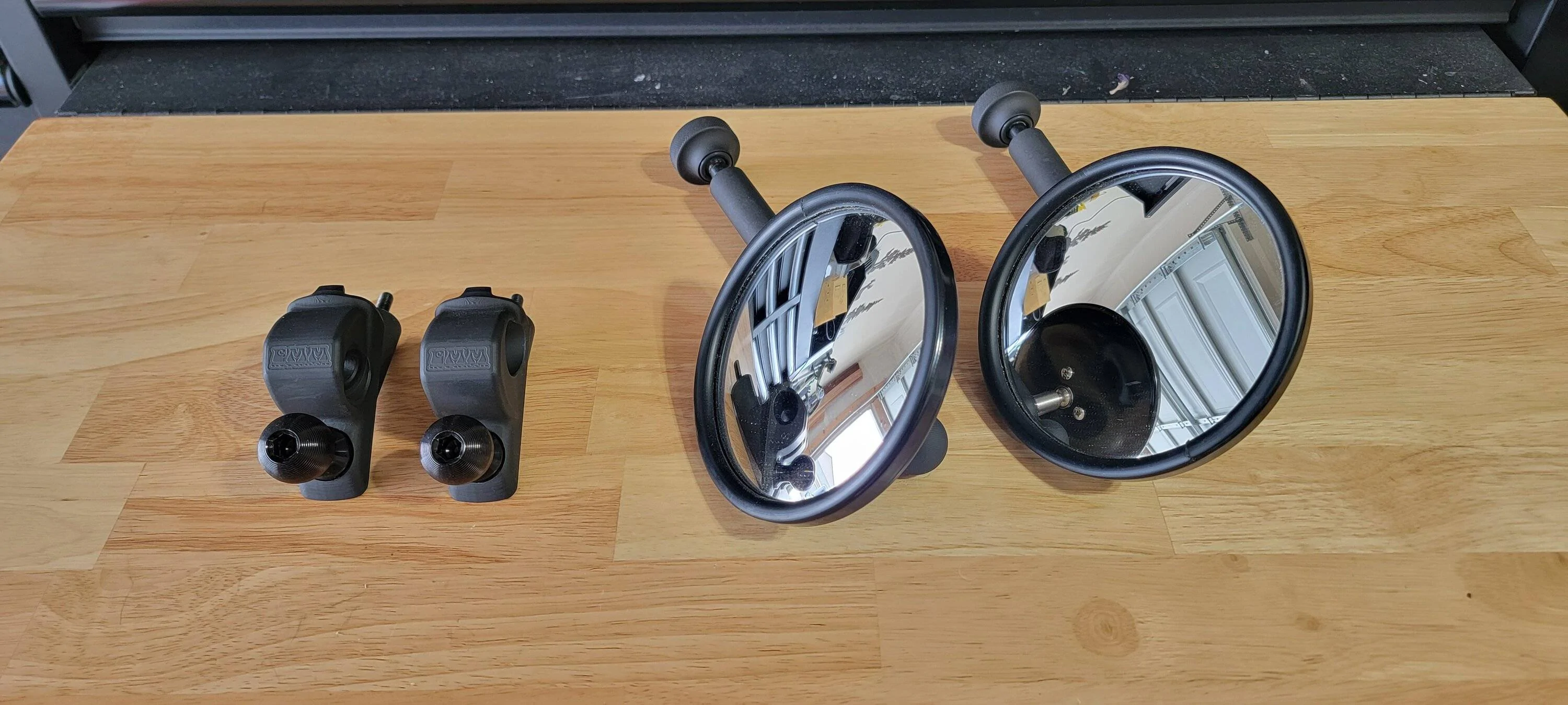 Jeep Gladiator CMM Offroad A Pillar Side Mirrors and brackets 20230804_100916
