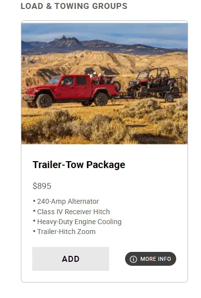 Jeep Gladiator Help me understand the Diff between trailer tow package and Max Tow Package 1691340967111