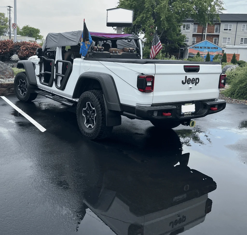 Jeep Gladiator Caught in major rain shower today IMG_3671