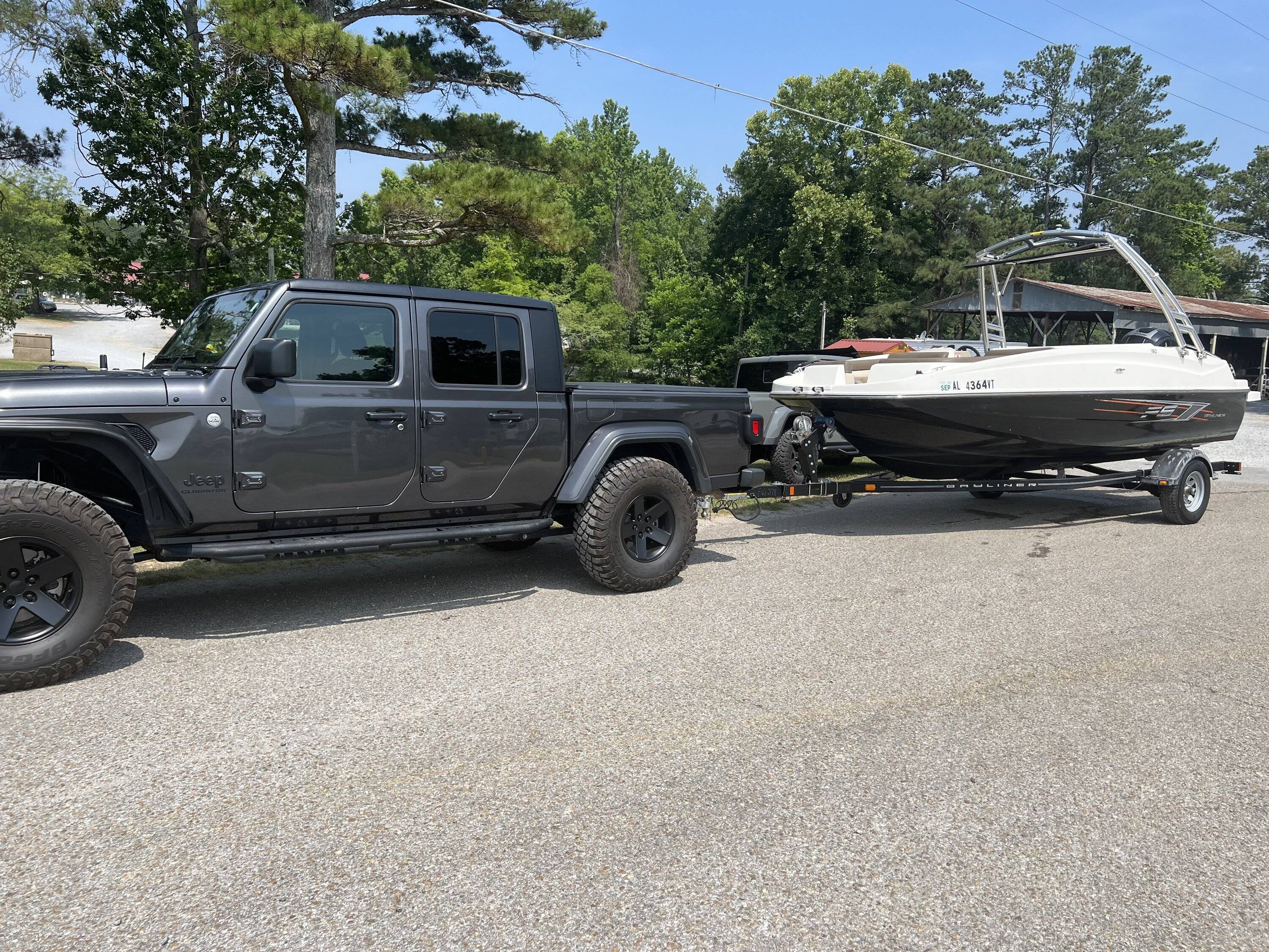 Jeep Gladiator Max Tow owners… what are you towing? Towing Boat