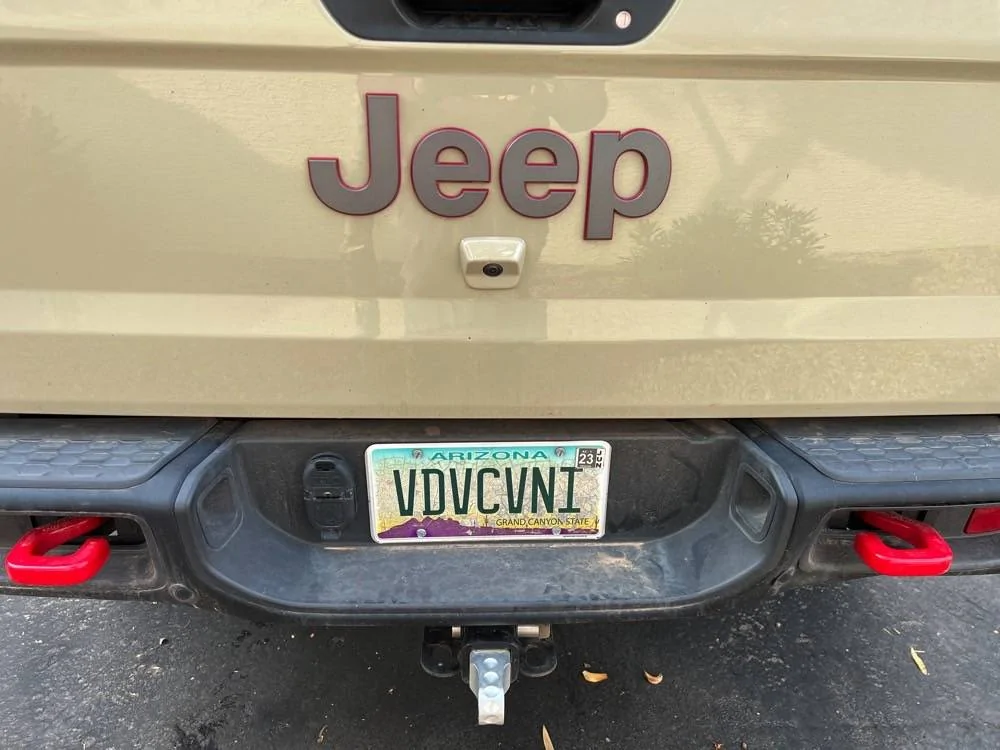 Jeep Gladiator Let's See Your Personalized Plates GladiatorPlat