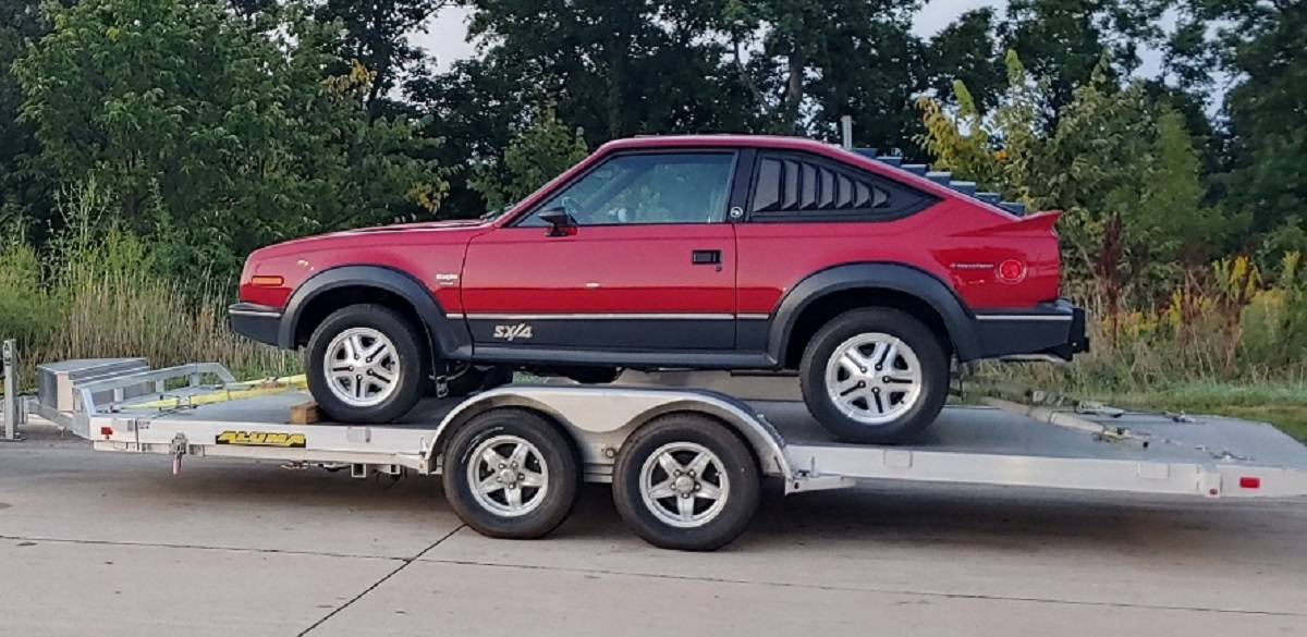 Jeep Gladiator Selecting a car trailer car-on-trailer
