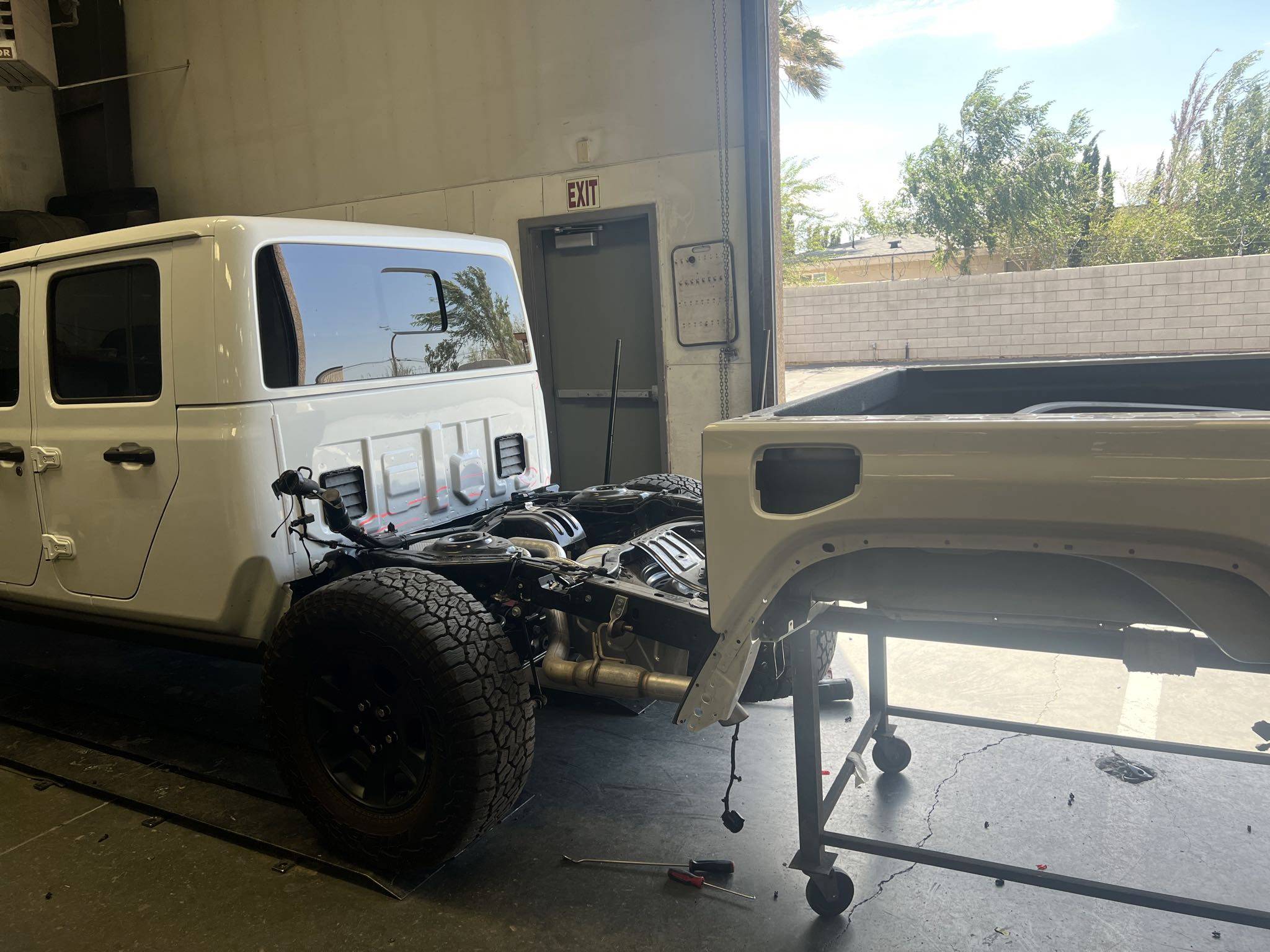 Jeep Gladiator It’s a sad day for my baby. I got rear ended by a Ford F-250. I don’t know what hurts more… Photo 28