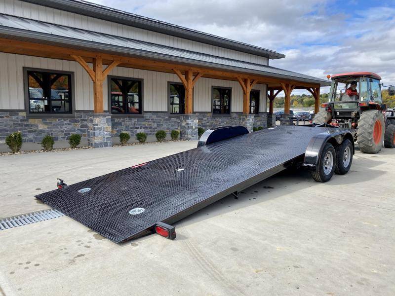 Jeep Gladiator Selecting a car trailer 2022_Kwik_Load_7x18_Texas_Rollback_Car_Trailer_7000_GVW__LOW_LOAD_ANGLE__STEEL_FLOOR__TORSION_