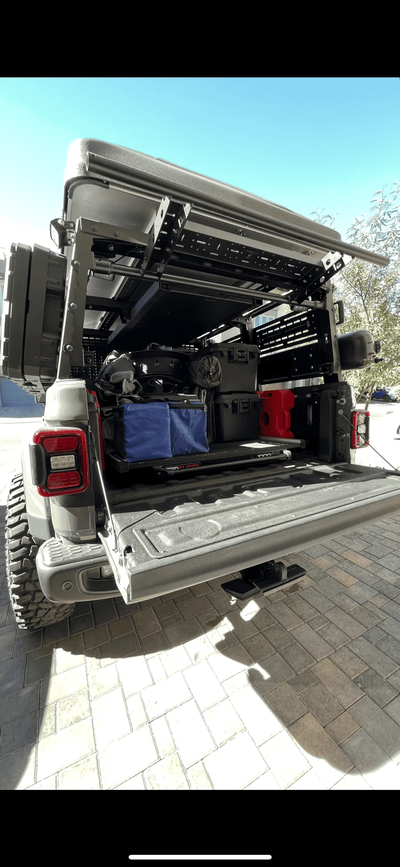 Jeep Gladiator Rebel offroad full height rack IMG_2907