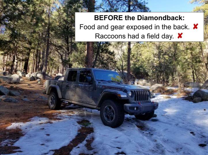 Jeep Gladiator Diamondback HD w/ super-duty PakRax rack for sale ($1650 OBO) Db2