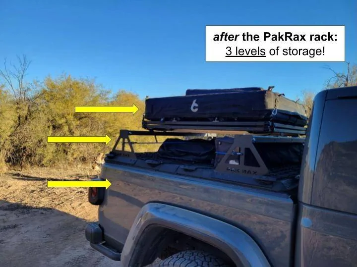 Jeep Gladiator Diamondback HD w/ super-duty PakRax rack for sale ($1650 OBO) Db6