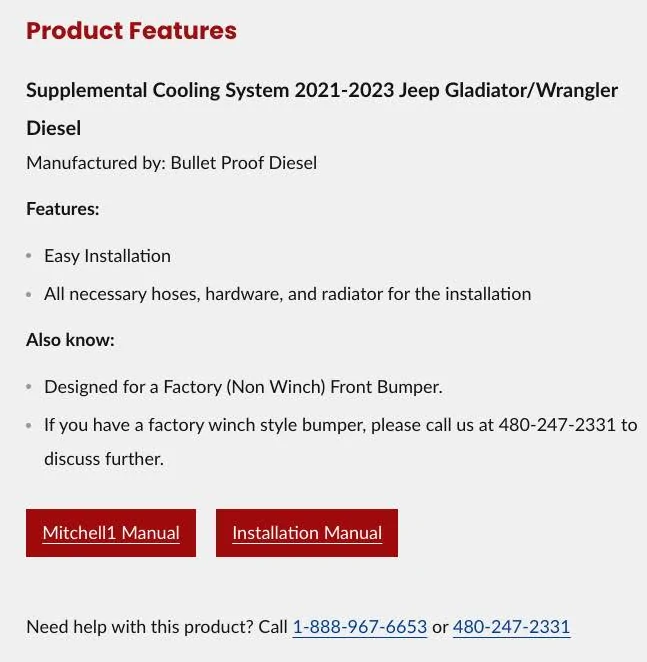 Jeep Gladiator Diesel cooling options and ideas ScreenShot