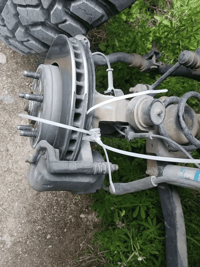 Jeep Gladiator First time ever replacing pads and rotors. Did not go well... 1692311448135