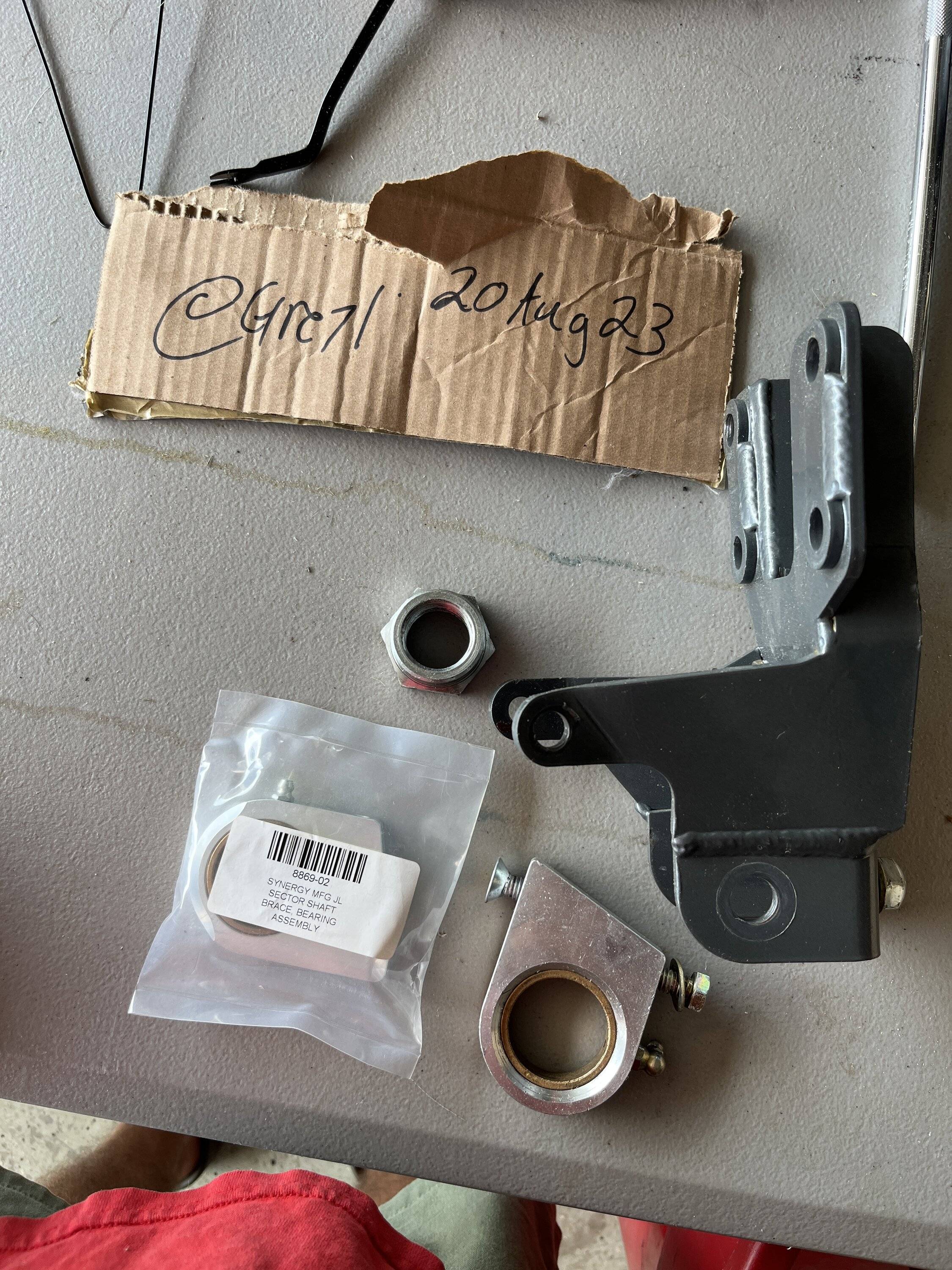 Jeep Gladiator Synergy sector shaft brace IMG_1844