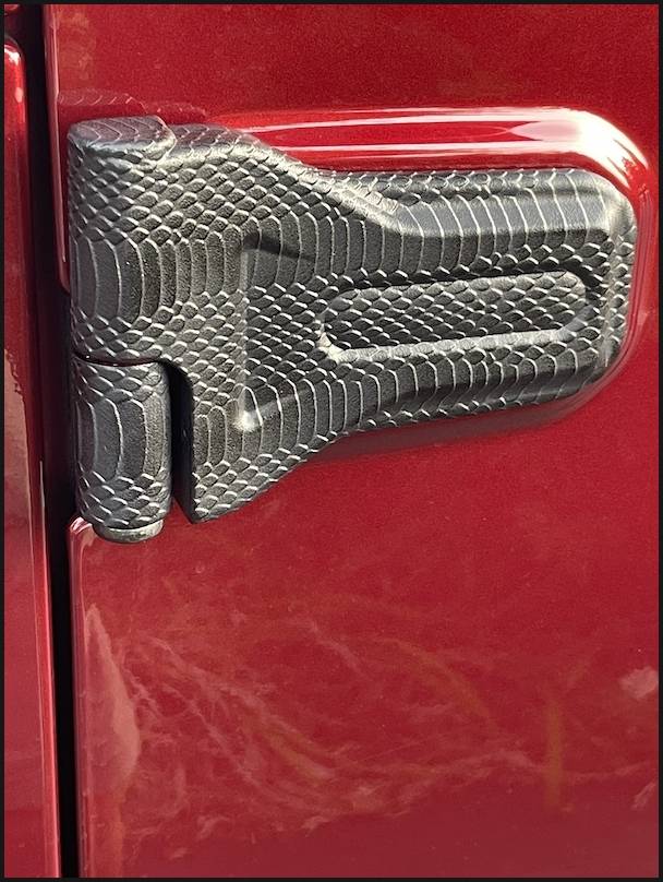 Jeep Gladiator ? ? Custom Design Hinge Covers  - Hood & Door - Multiple textures available.. IMG_3412