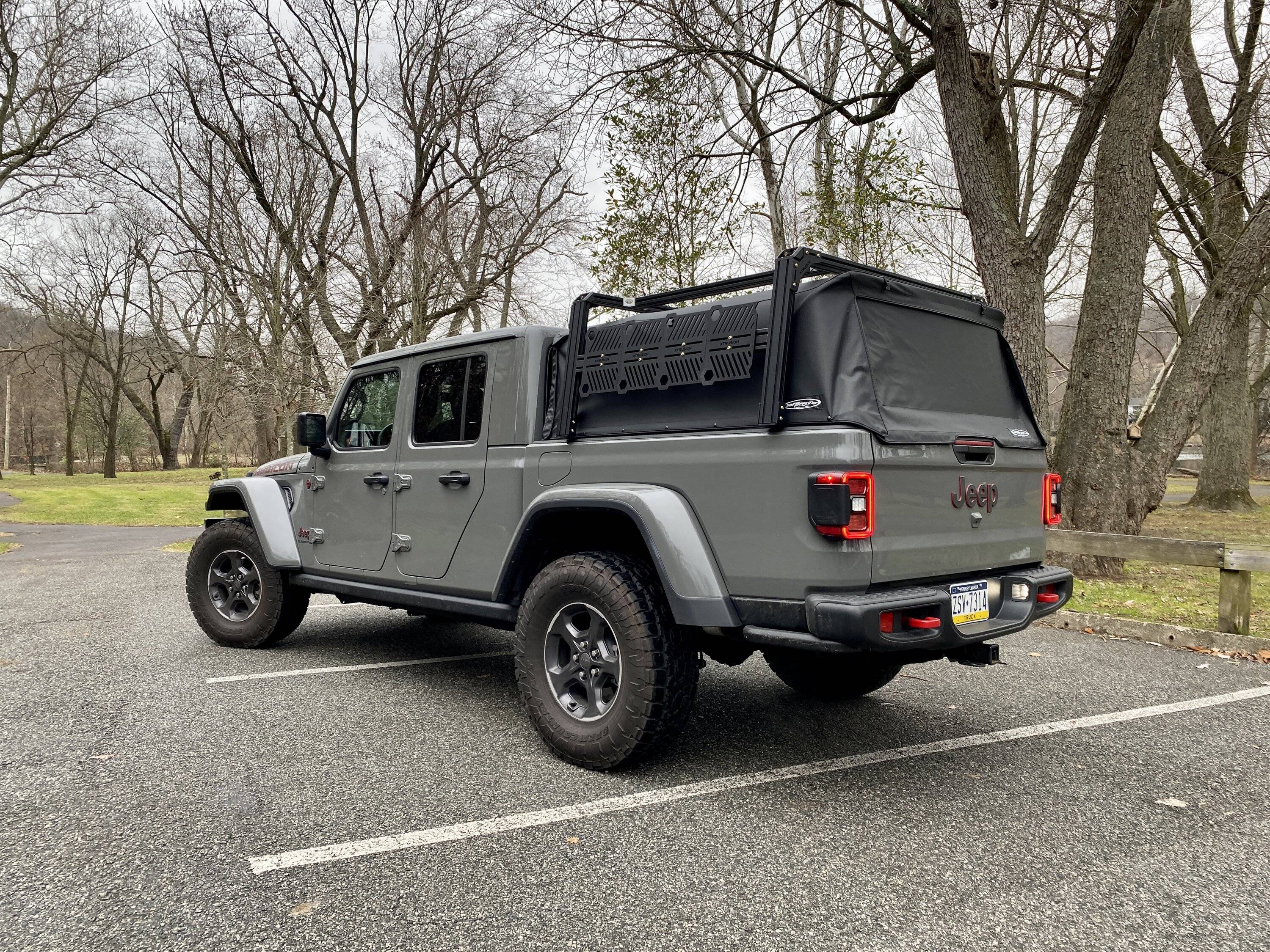 Jeep Gladiator Xtrusion Overland XTR1 Bed Rack with Actiontrax and Rotopax fuel can D364F23B-A4B1-47EF-89C0-186854DAAFA1