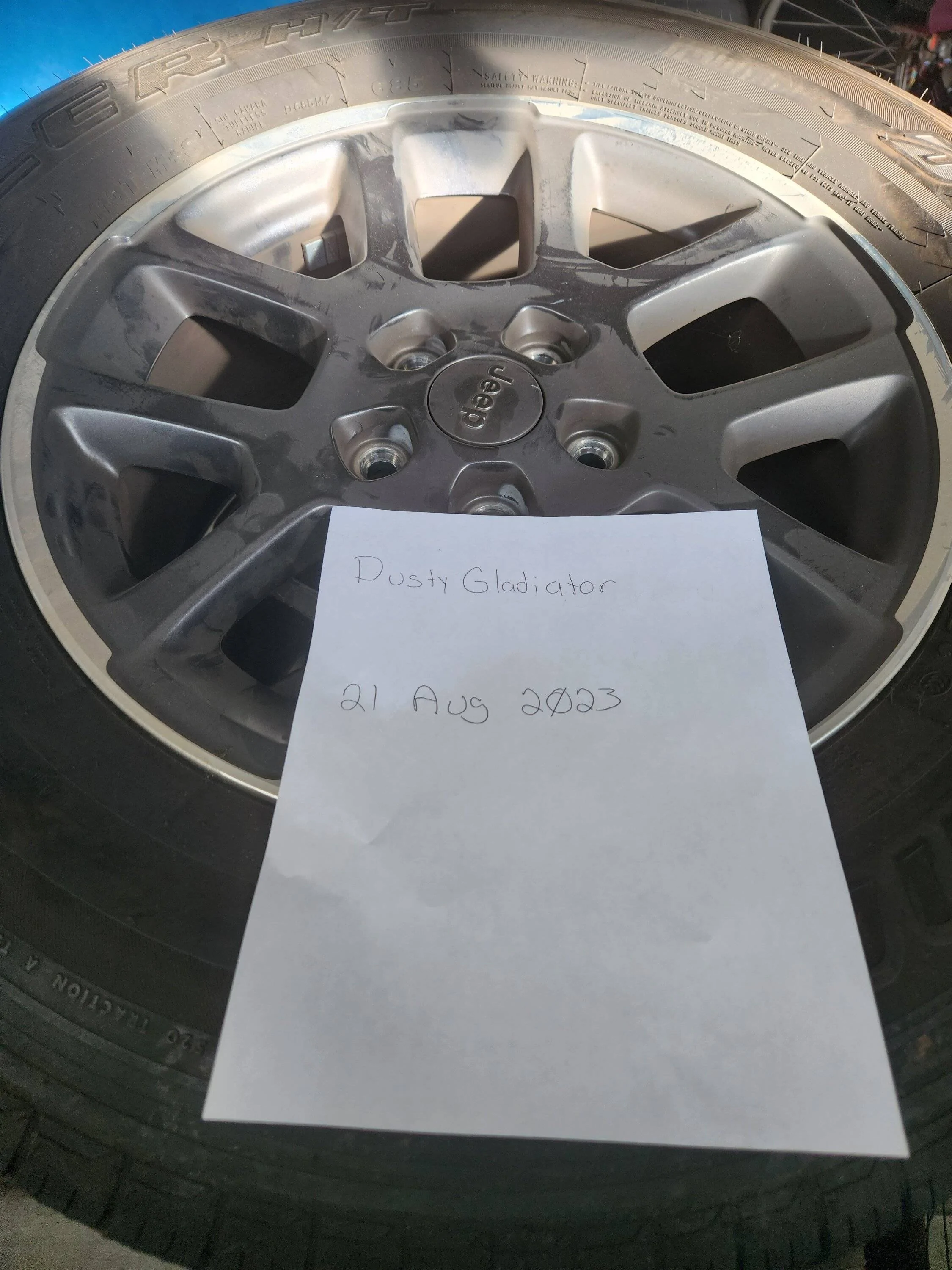 Jeep Gladiator Tires & wheels for sale. 255/70 r18 (Castle Rock CO) 20230821_165136