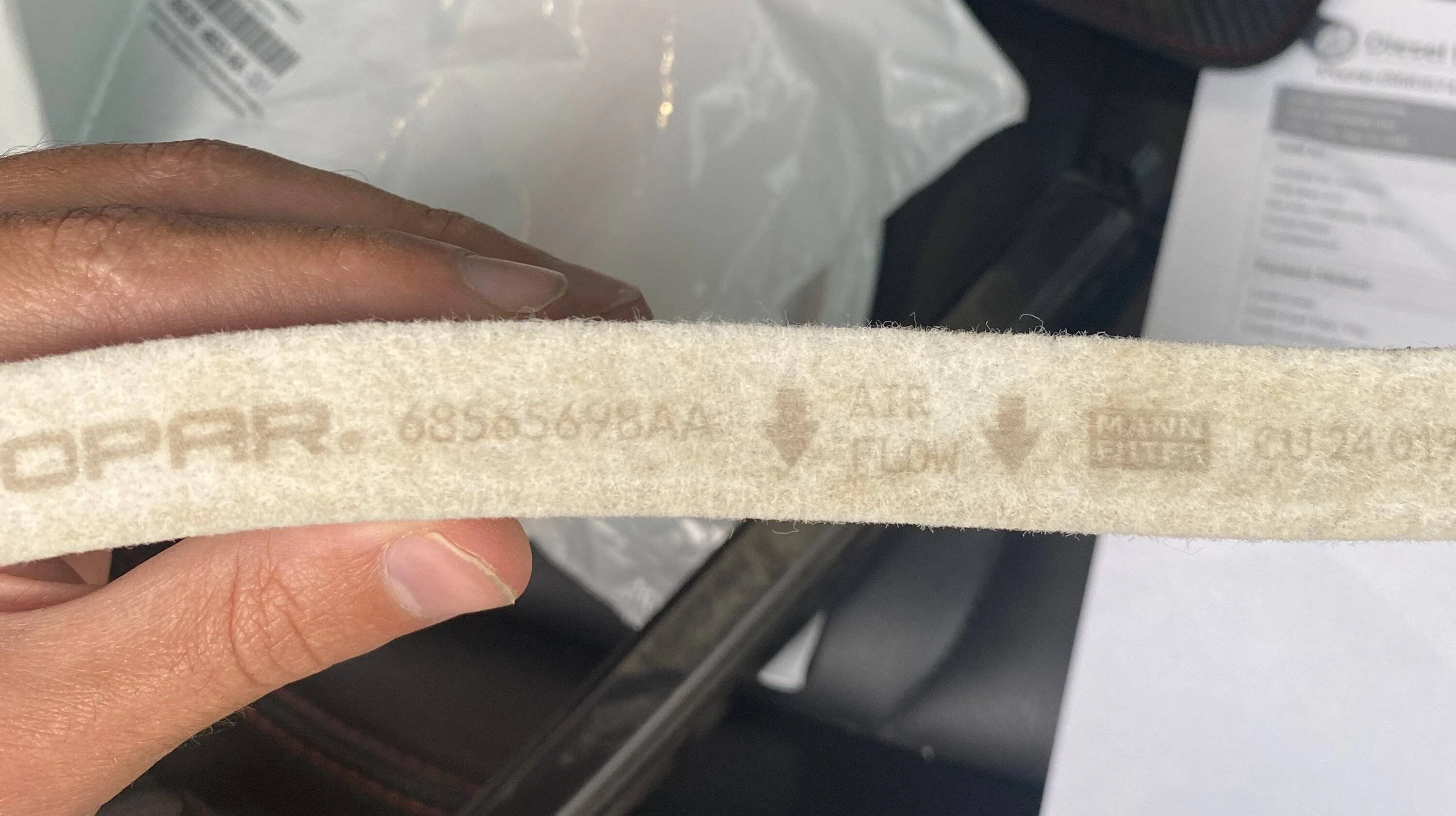Jeep Gladiator Diesel specific cabin air filter…. IMG_7448