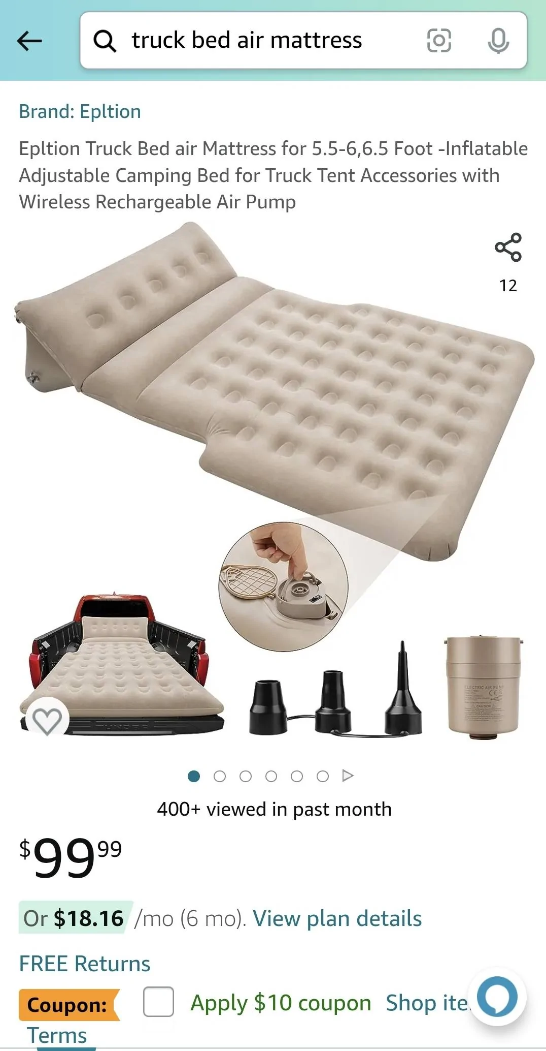 Jeep Gladiator Mattress for bed of JT? Screenshot_20230823_234907_Amazon Shopping