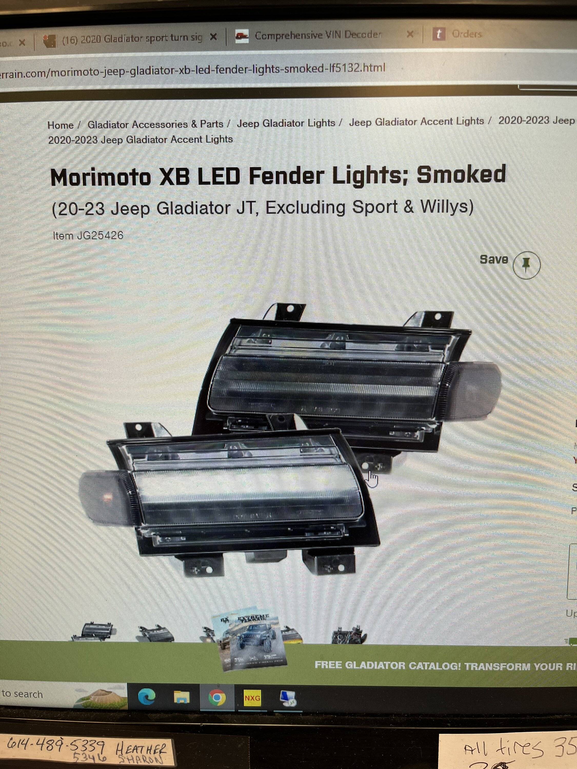 Jeep Gladiator 2020 Gladiator sport turn signal IMG_3251
