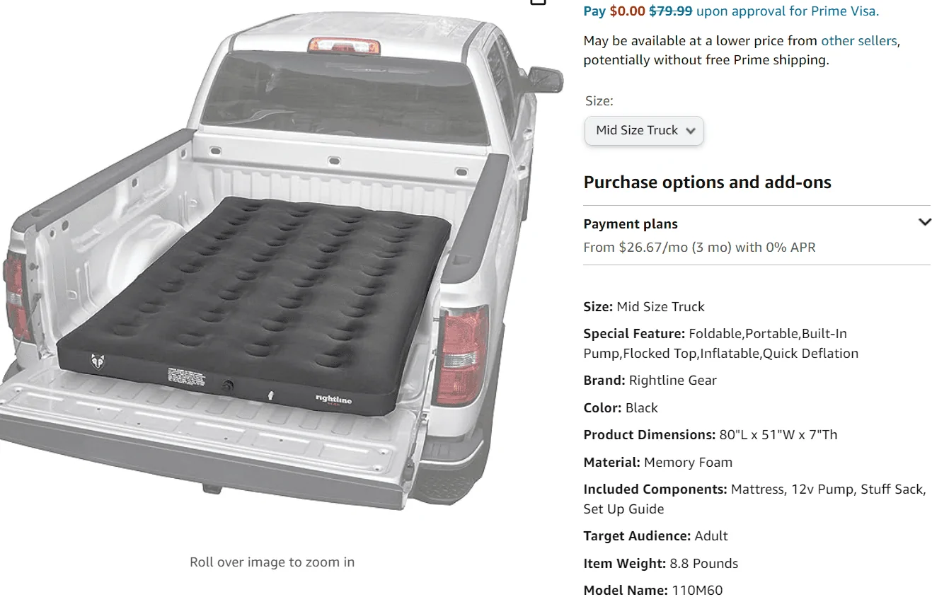 Jeep Gladiator Mattress for bed of JT? 1692973189139