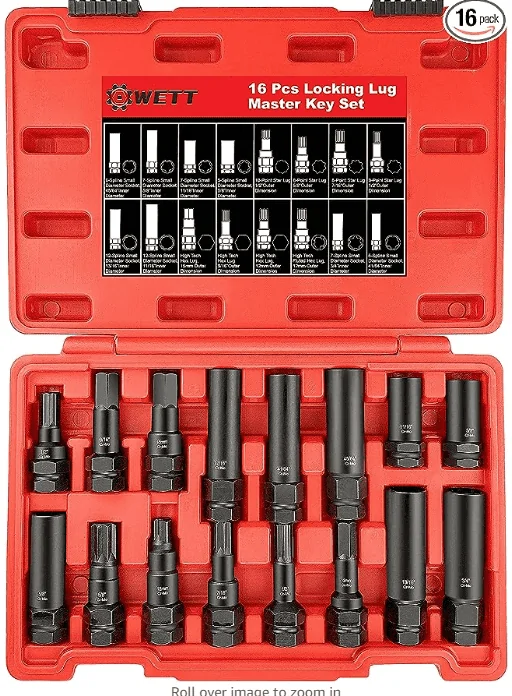 Jeep Gladiator Locking Lug Nuts splin