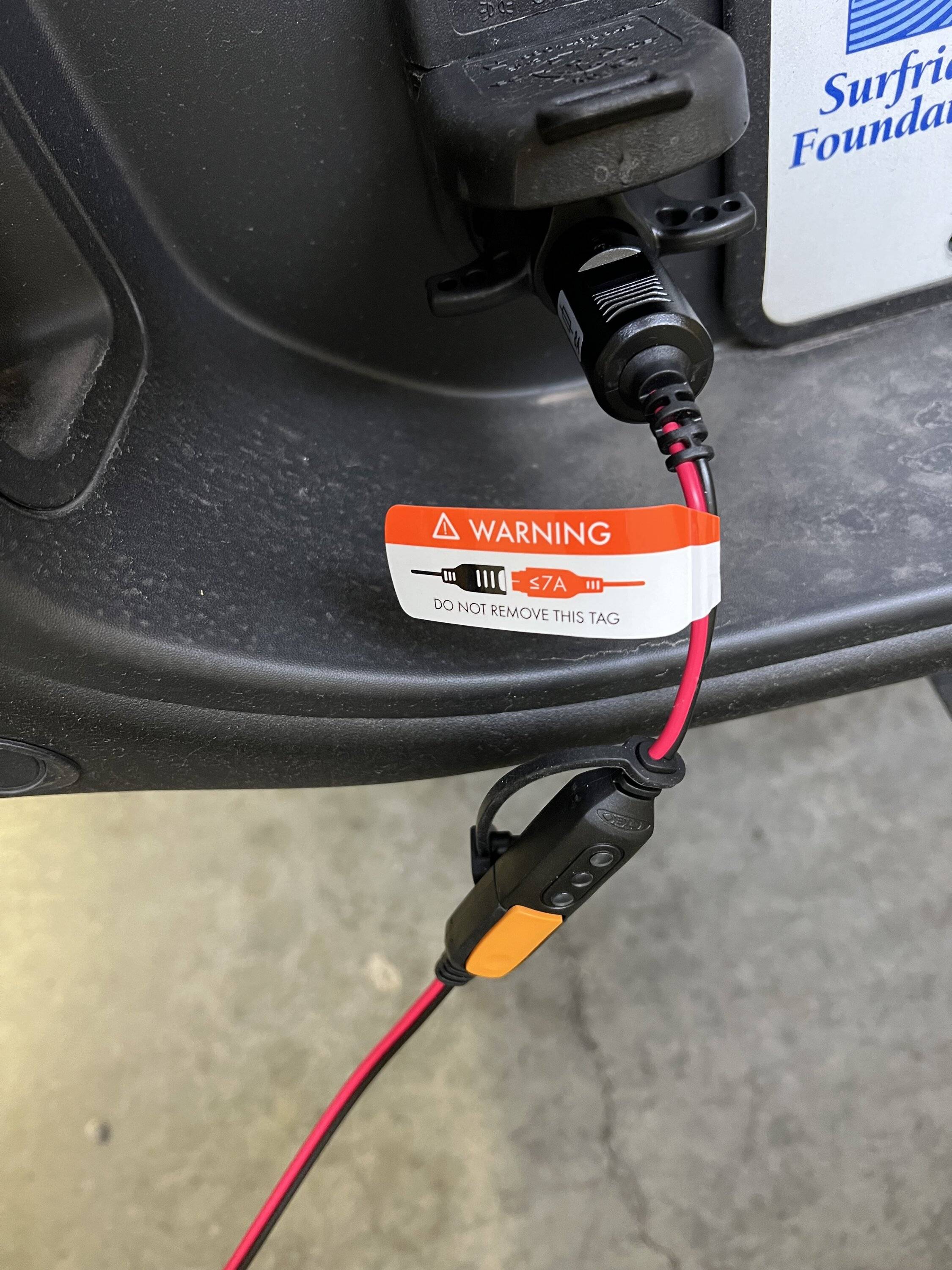 Jeep Gladiator Permanent mount battery tender IMG_2860