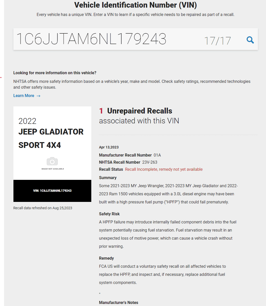 Jeep Gladiator Holy Mopar Fuel Pumps....is this anyone here??? Screenshot 2023-08-25 152158
