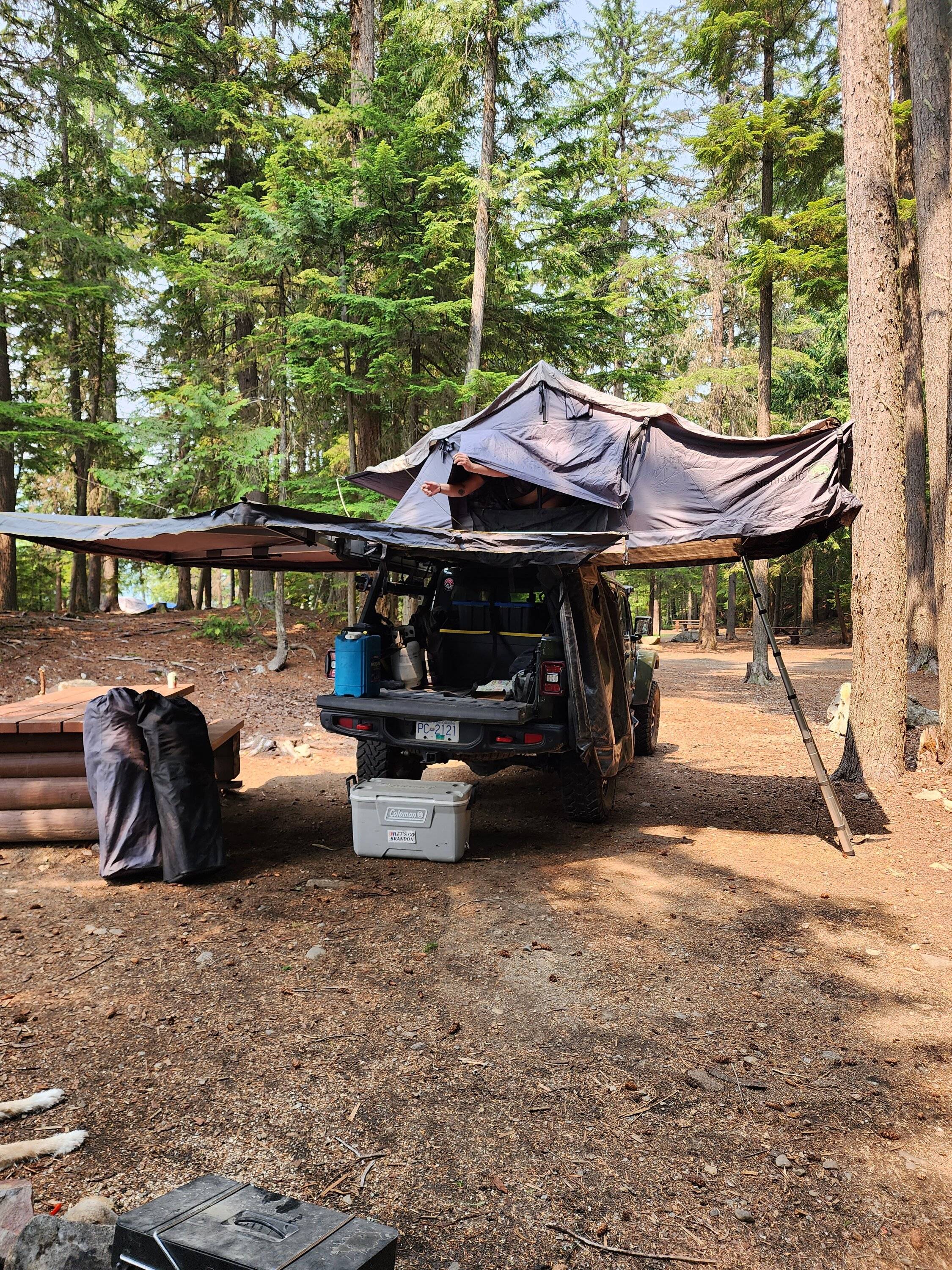 Jeep Gladiator Overland Vehicle Systems 270 Batwing Awning - an initial review 20230714_133850