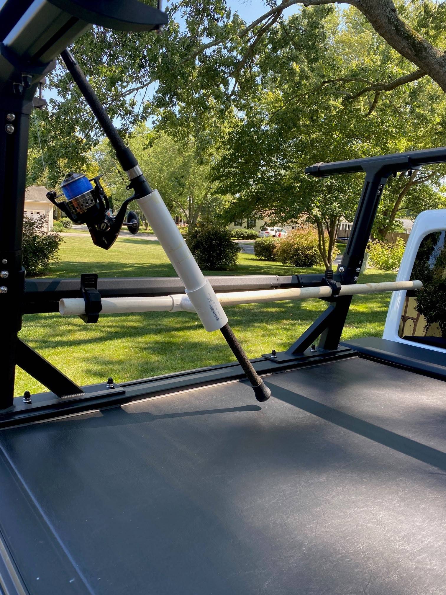 Jeep Gladiator How do you carry your fishing poles? Rocket launcher