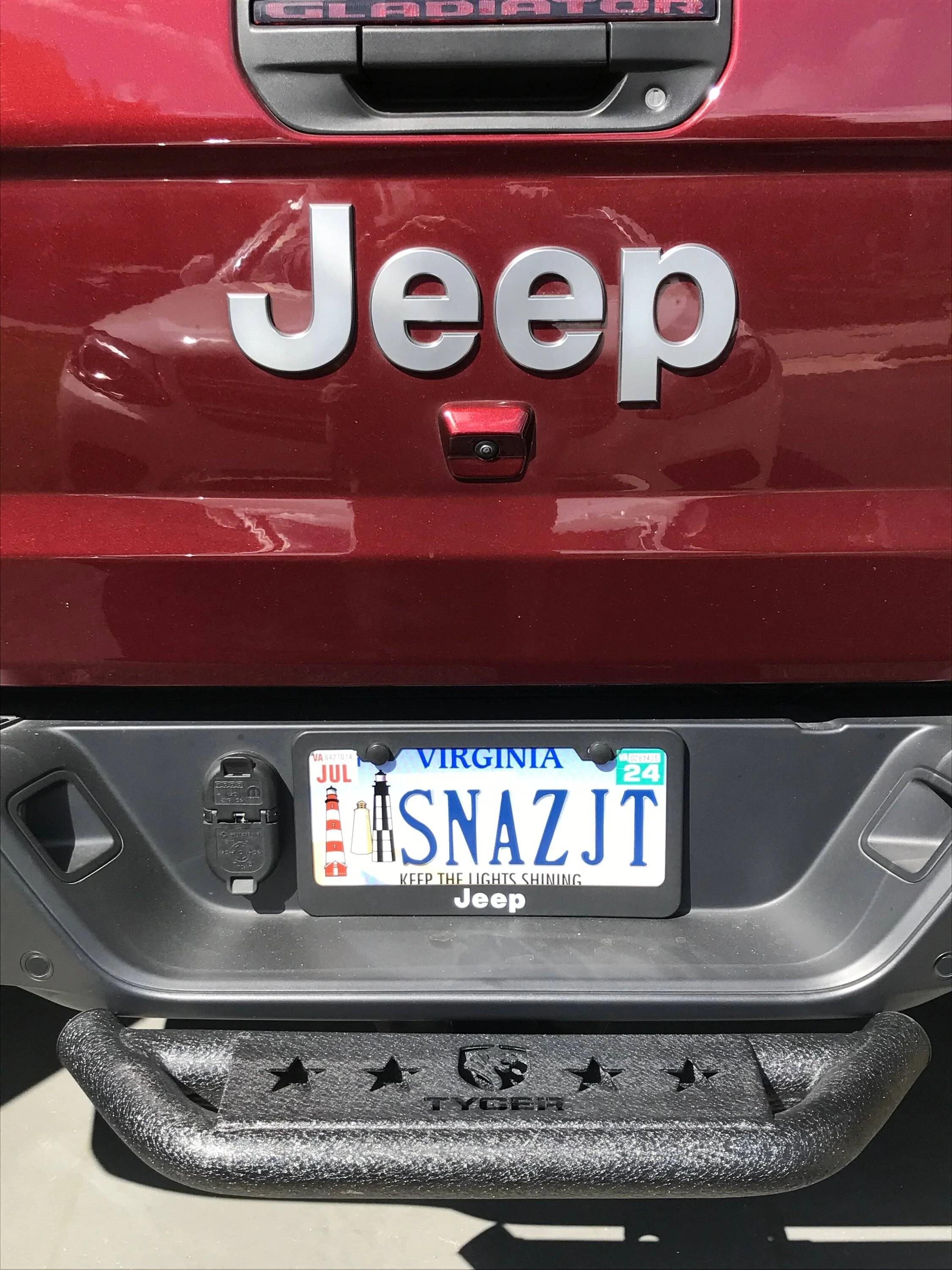Jeep Gladiator Jeep Vanity Plates IMG_4215
