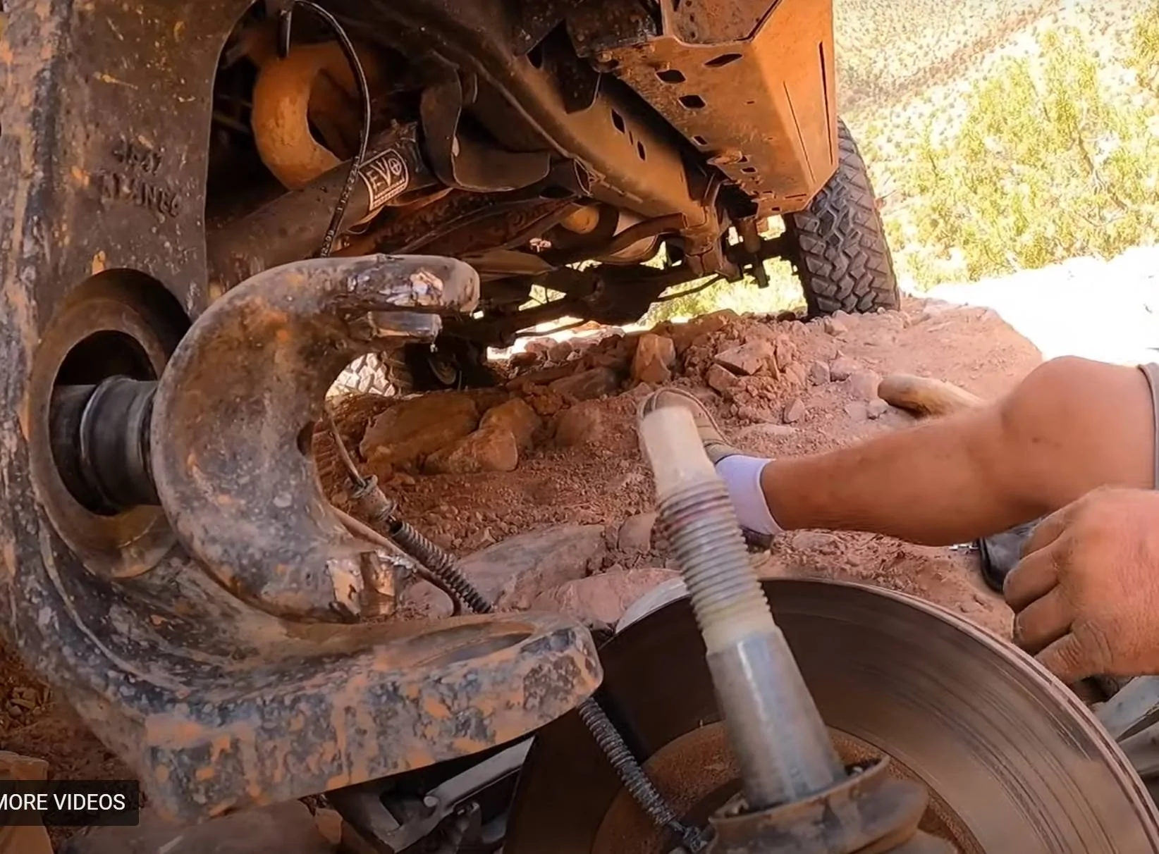 Jeep Gladiator Gladiator Ball Joint Replacement On The Rocks  (and Rory killed Trailm8er) brok