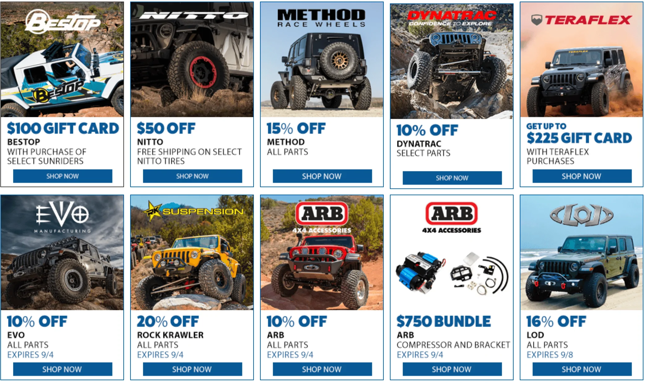 Jeep Gladiator Labor Day SALE at Northridge4x4 labor-day-2023