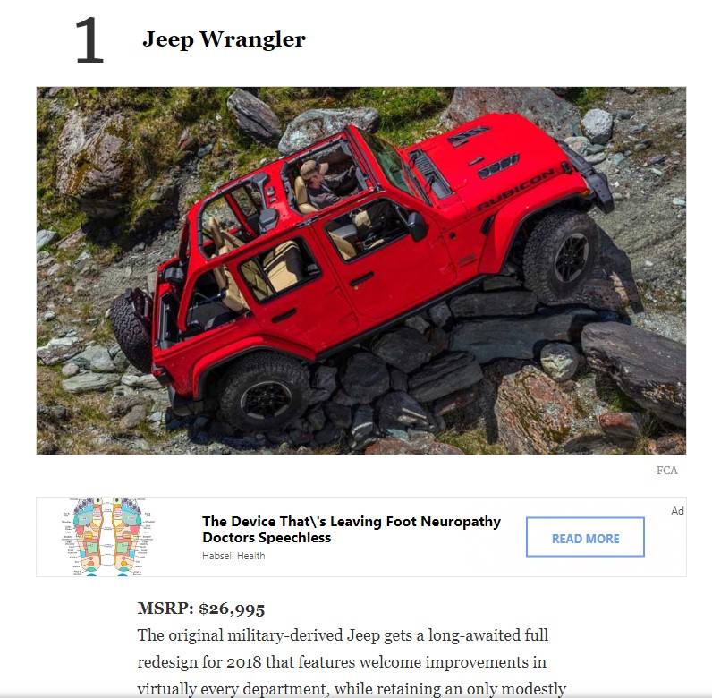 Jeep Gladiator Forbes Hottest Future Collectible Cars (Gladiator #55 and Wrangler #1)   ??????????????????? Wrangler forbes 