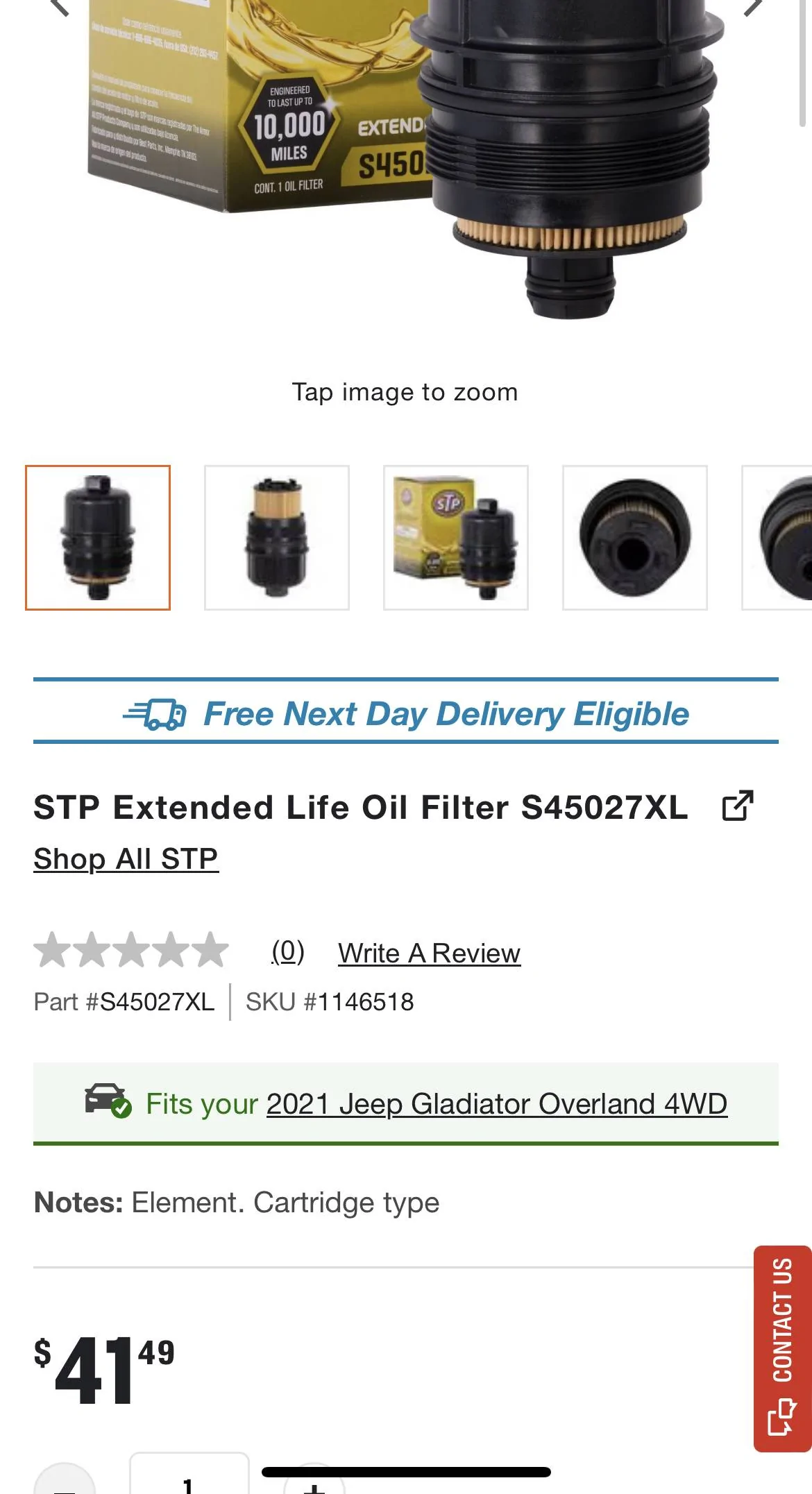 Jeep Gladiator Diesel oil filter. IMG_0280