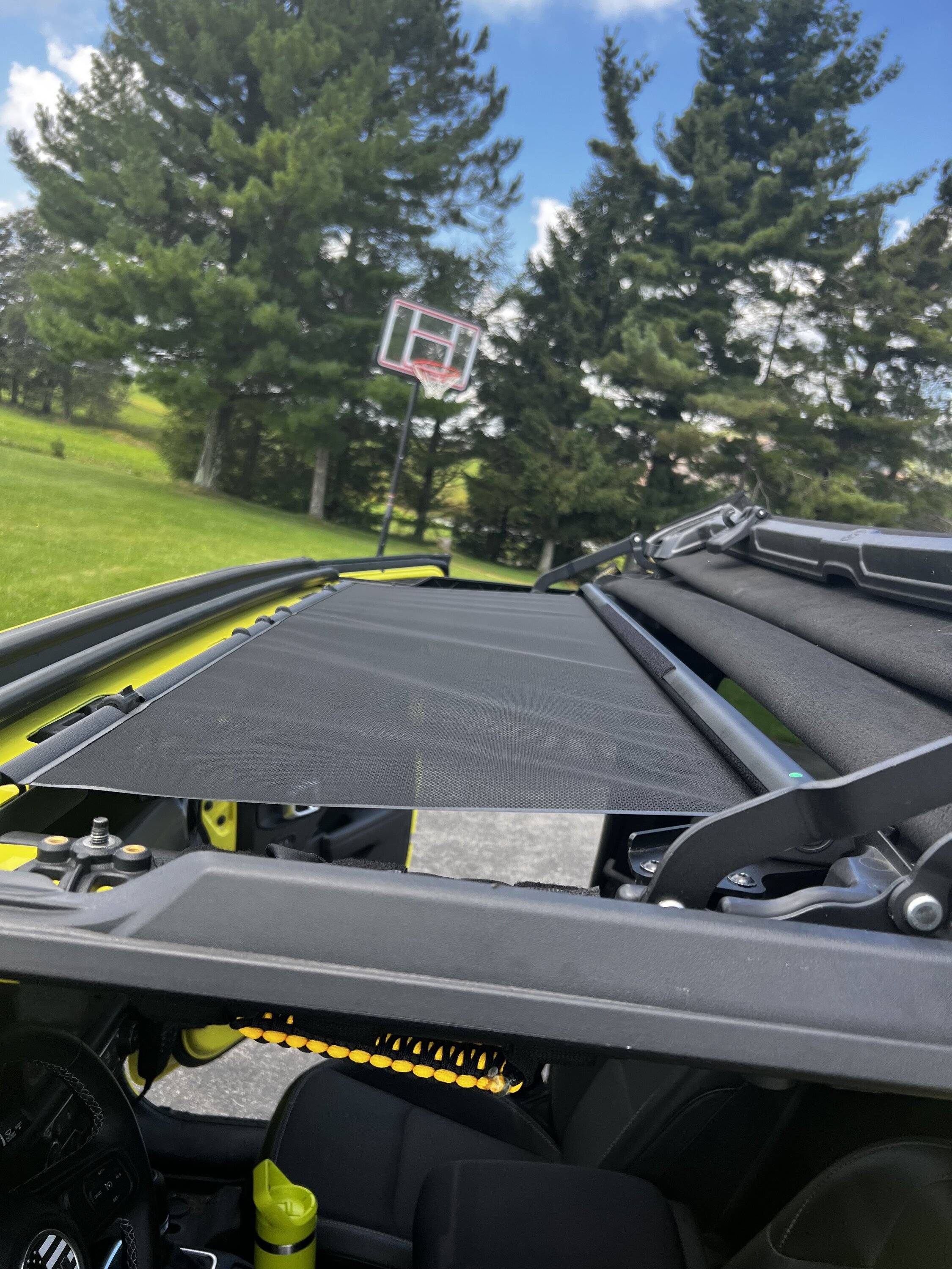 Jeep Gladiator Installed Bestop Sun Screen for Sun Rider IMG_1873