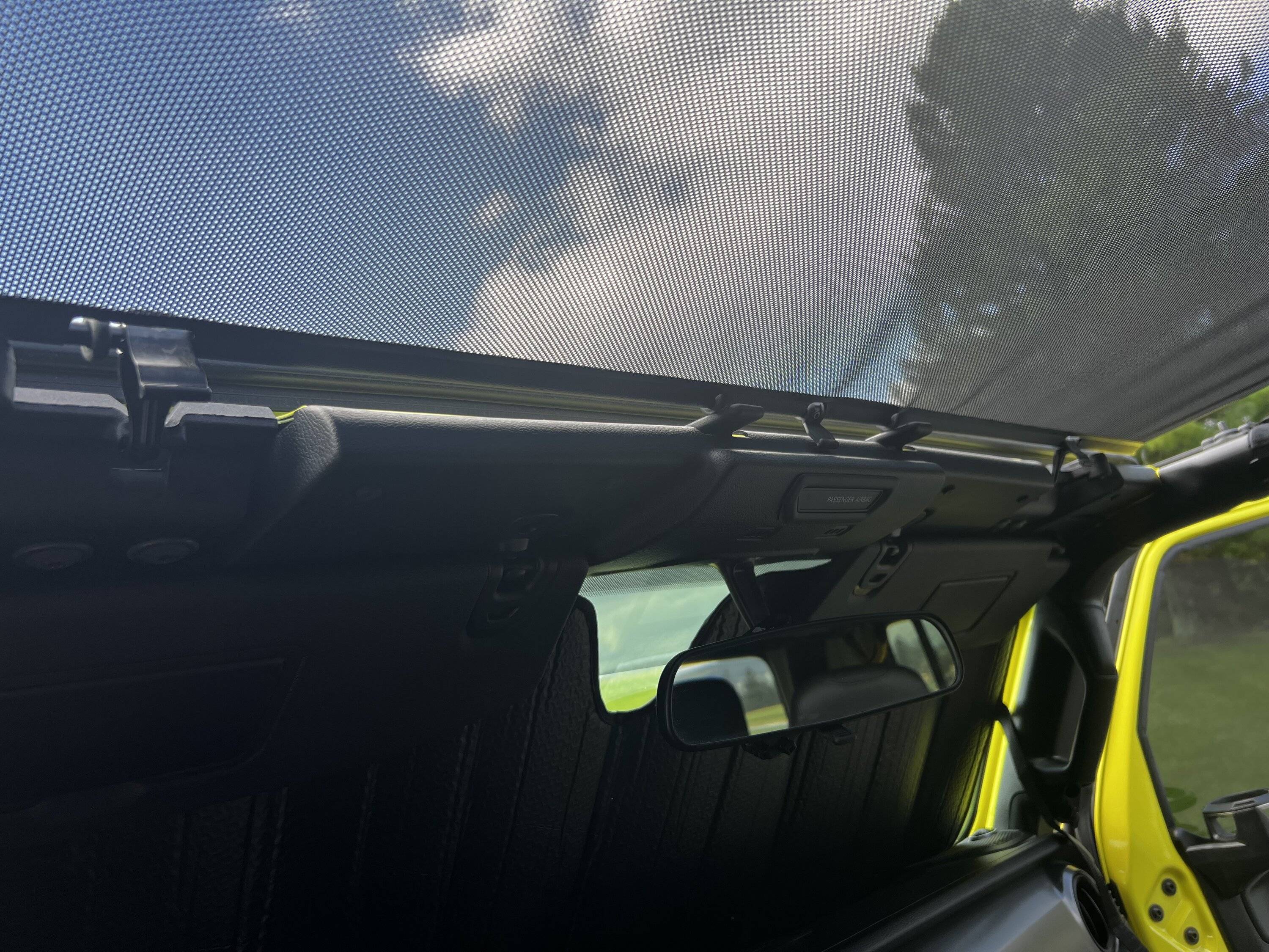 Jeep Gladiator Installed Bestop Sun Screen for Sun Rider IMG_1872