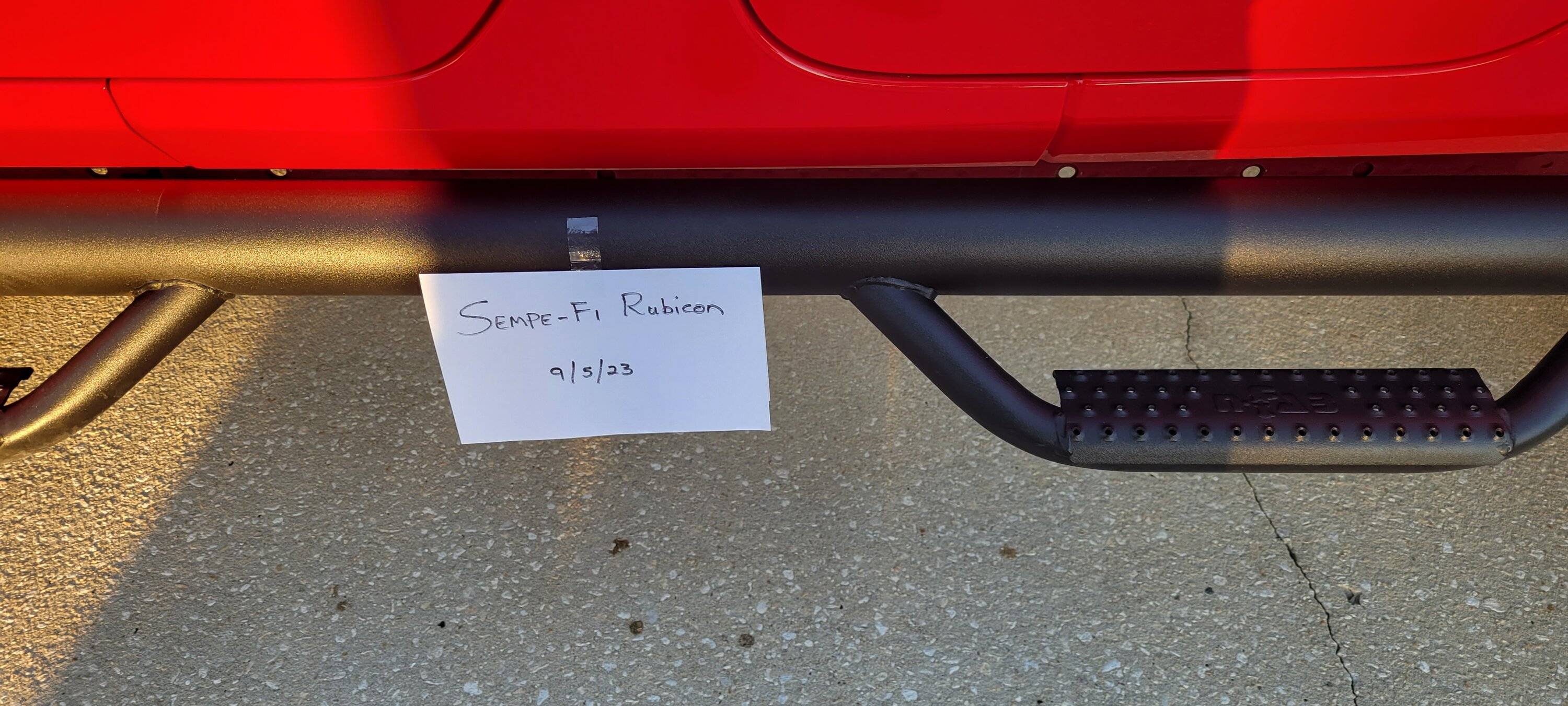 Jeep Gladiator NFab side steps 20230905_191258