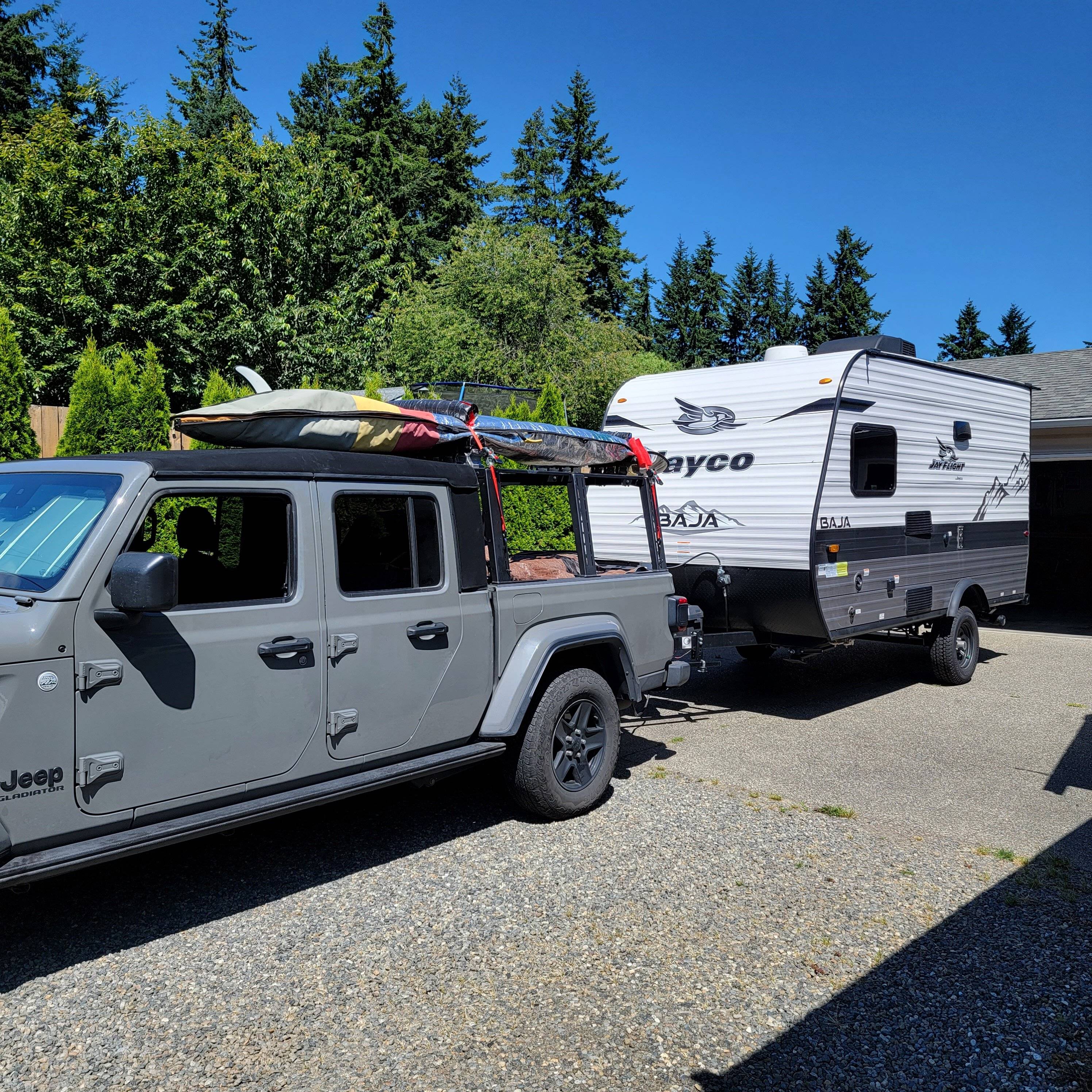 Jeep Gladiator Travel trailer recommendations 20230630_113431
