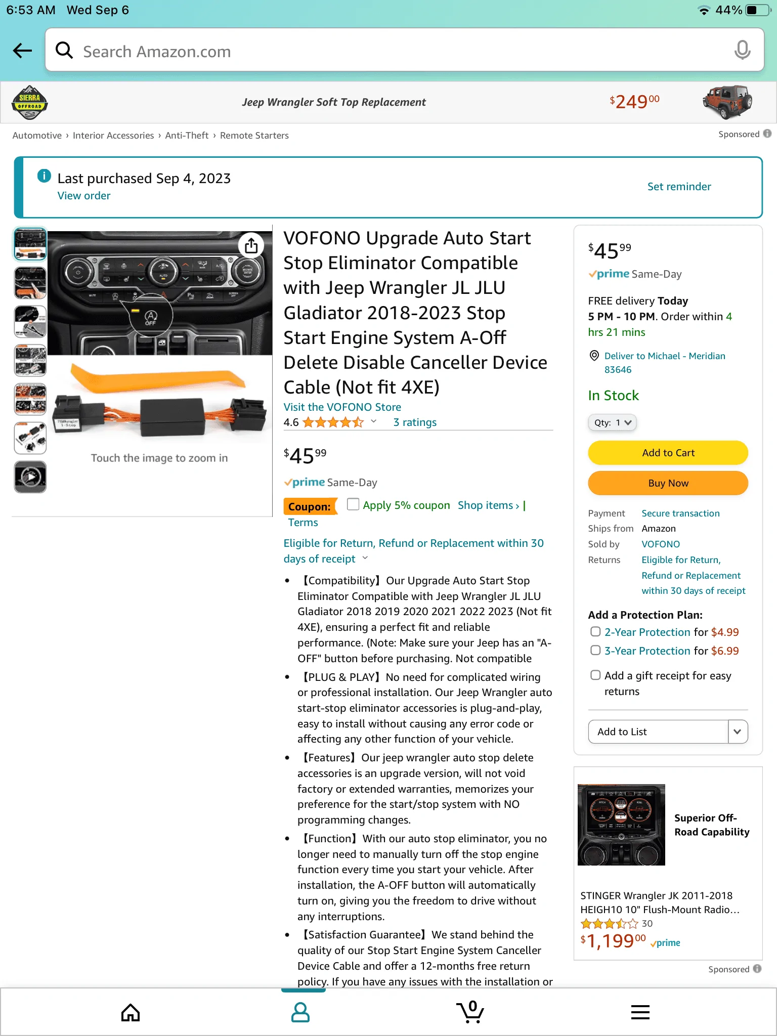 Jeep Gladiator Stop/Start Upgrade IMG_0733