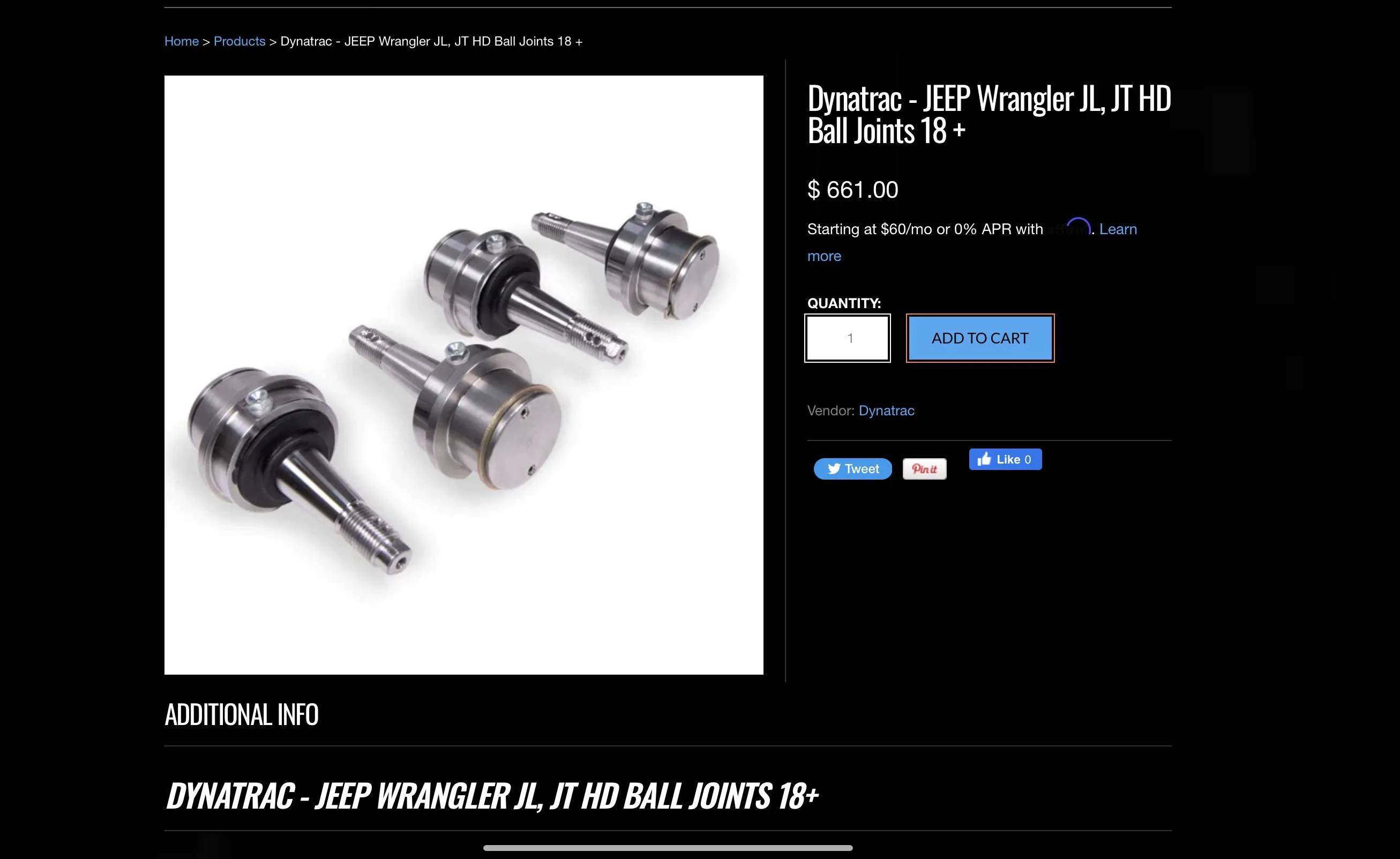 Jeep Gladiator SYNERGY BALL JOINTS VS DYNATRAC BALL JOINTS ? ANY PREFERENCE? IMG_0454