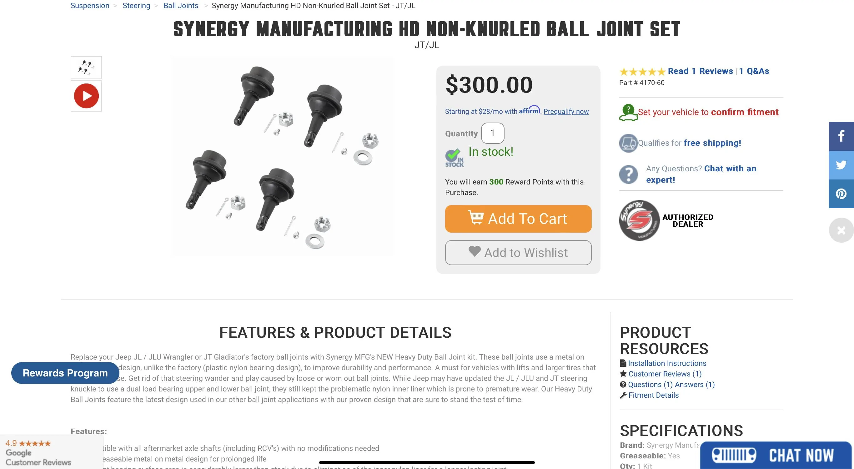 Jeep Gladiator SYNERGY BALL JOINTS VS DYNATRAC BALL JOINTS ? ANY PREFERENCE? IMG_0453