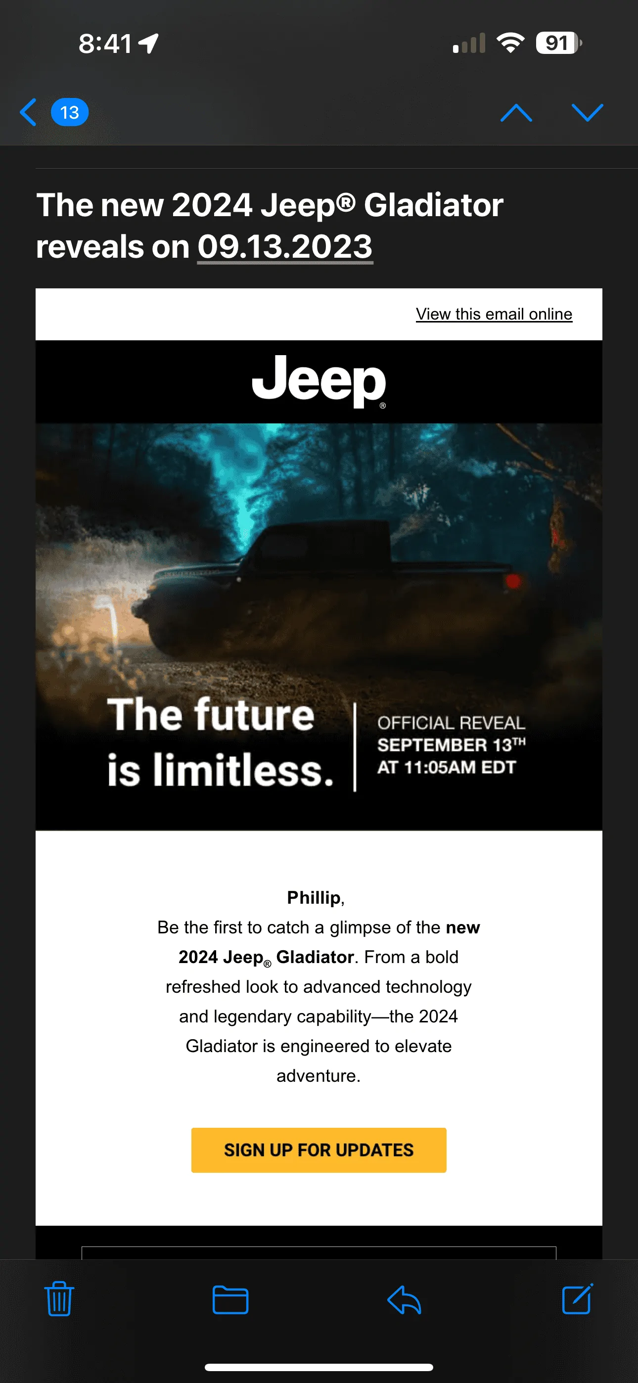 Jeep Gladiator The 2024 Gladiator Reveals on 9/13/23! IMG_6260