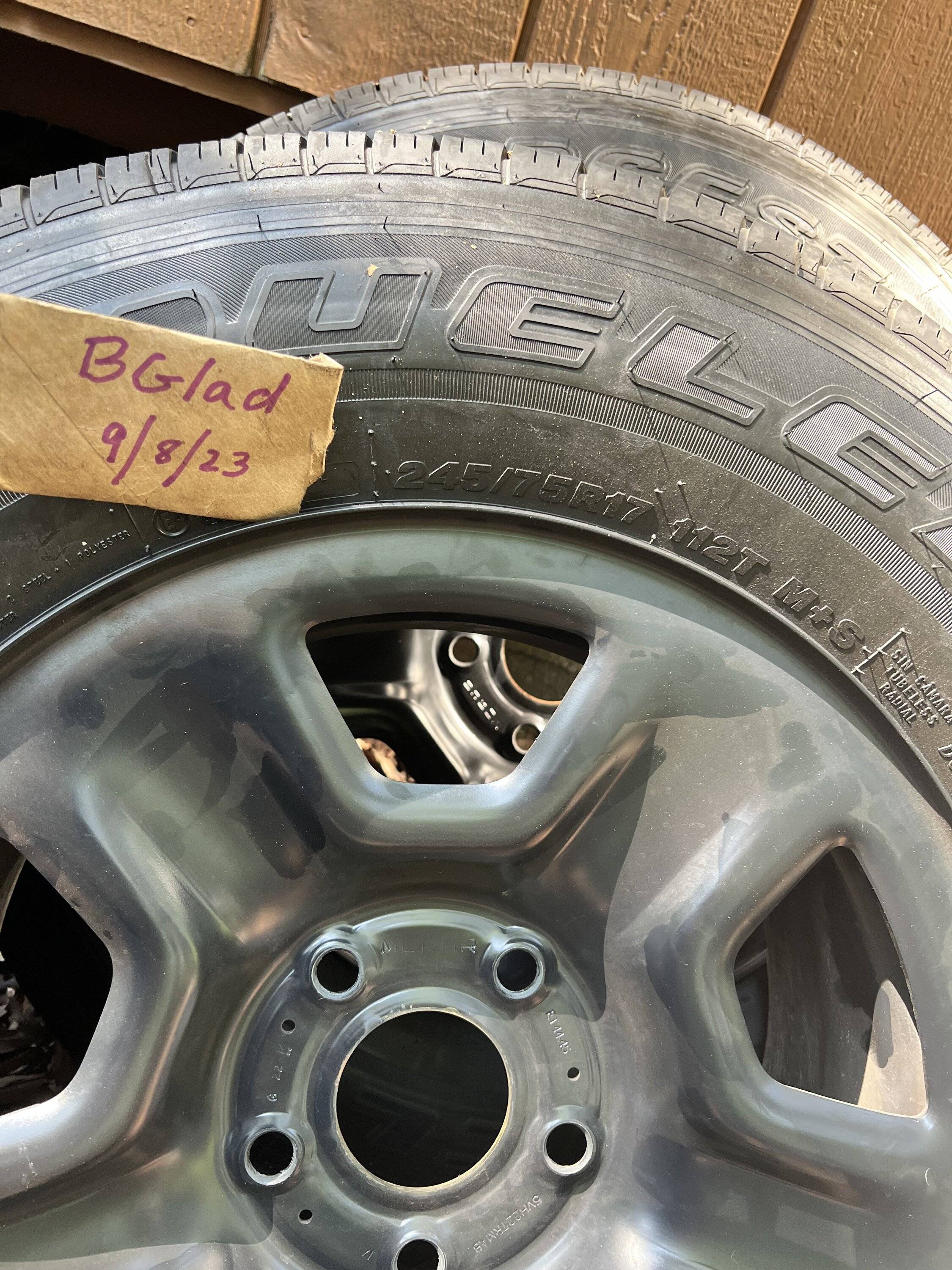 Jeep Gladiator Sport 245/75-17 set of 4 IMG_3970