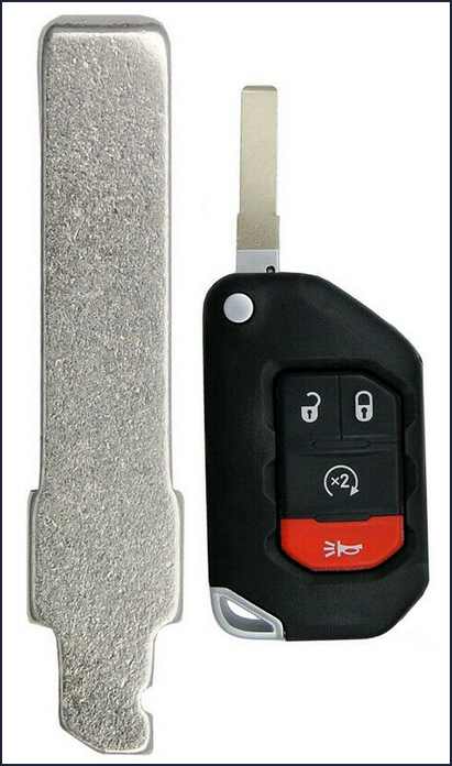 Jeep Gladiator ? Threedom Waterproof Sport Key factoryblankJL-JT