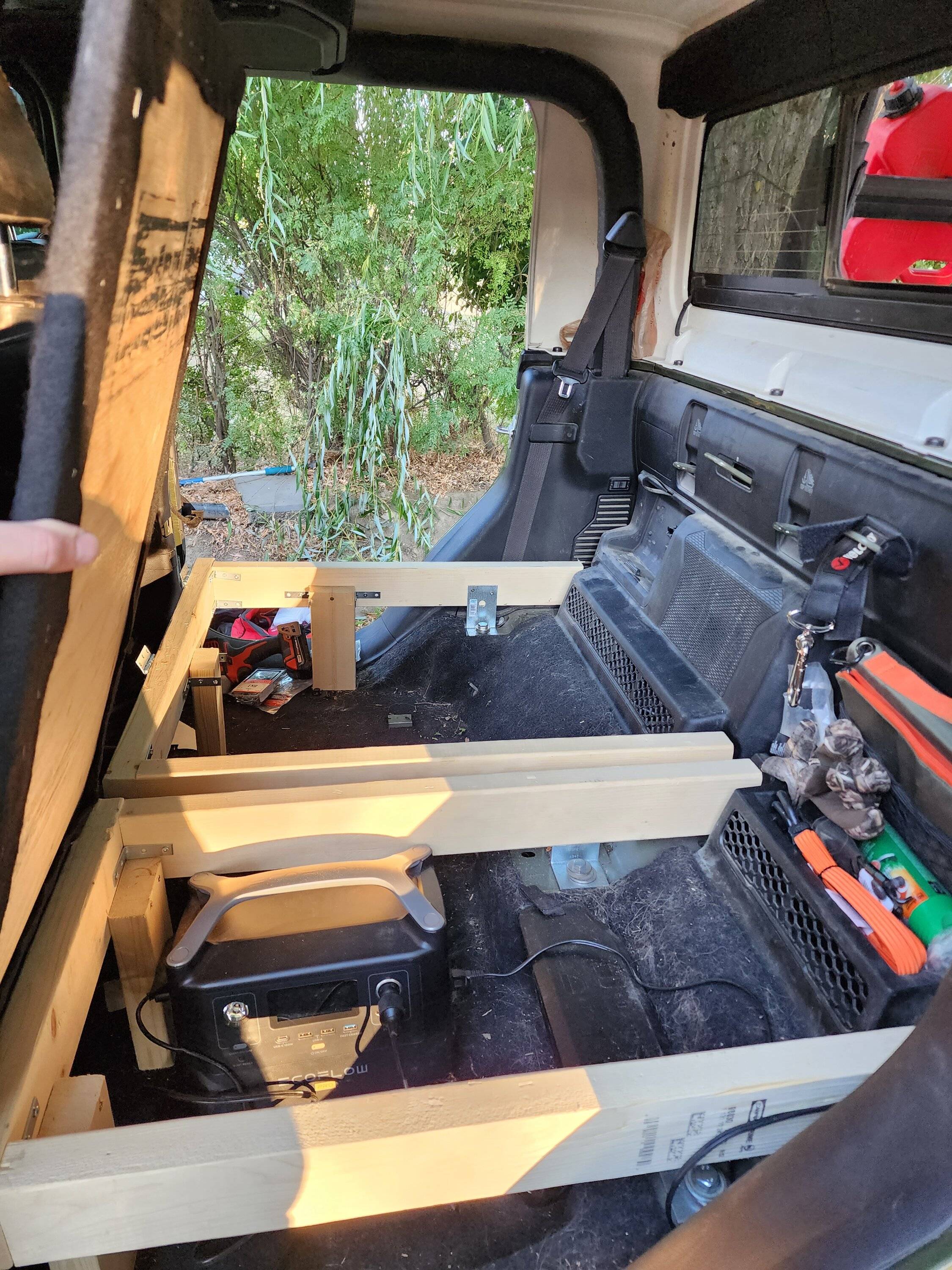 Jeep Gladiator Rear Seat Platform (After Rear Seat Removal - Rear Seat Delete) 20230909_182816