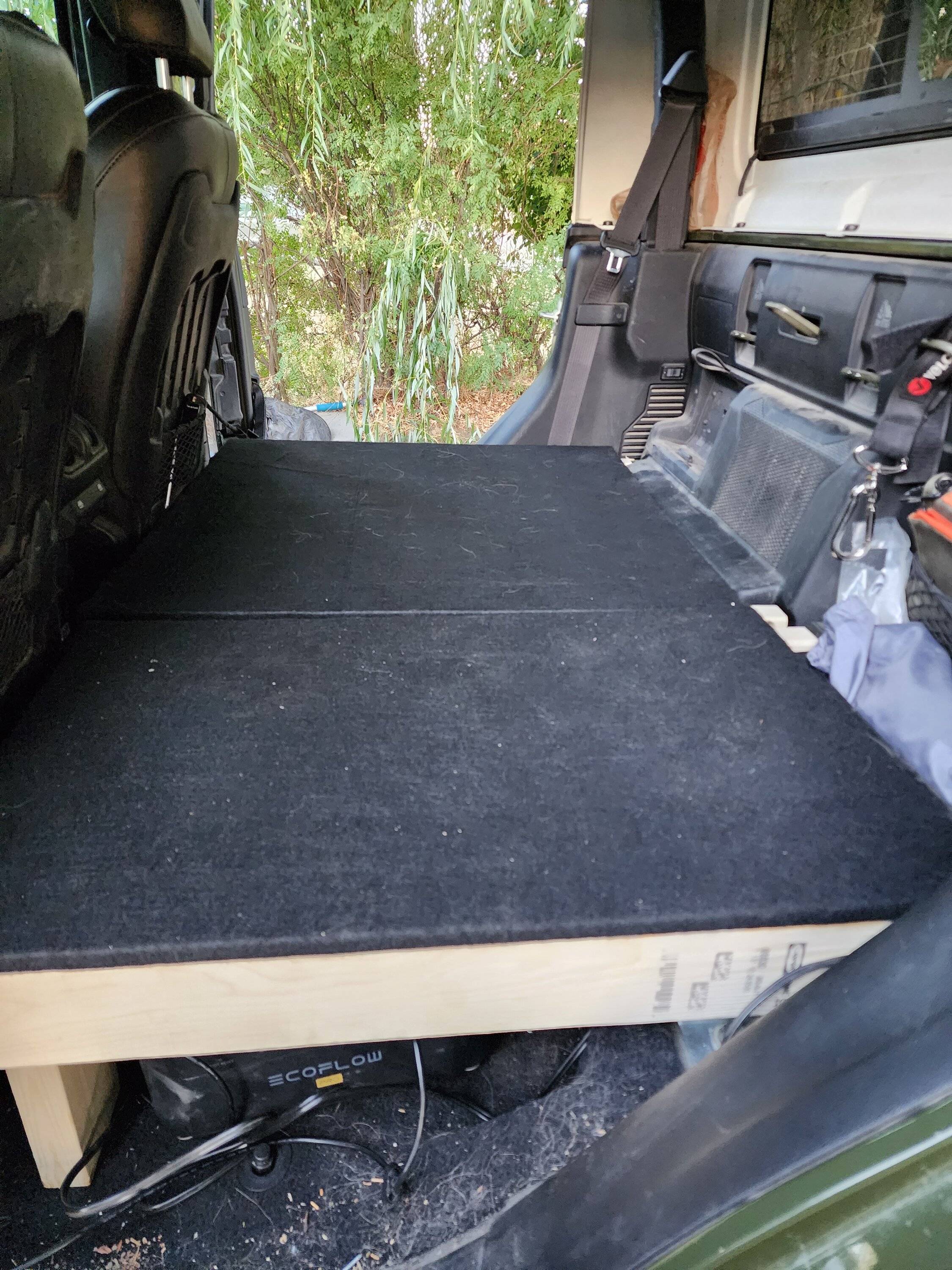 Jeep Gladiator Rear Seat Platform (After Rear Seat Removal - Rear Seat Delete) 20230909_190404