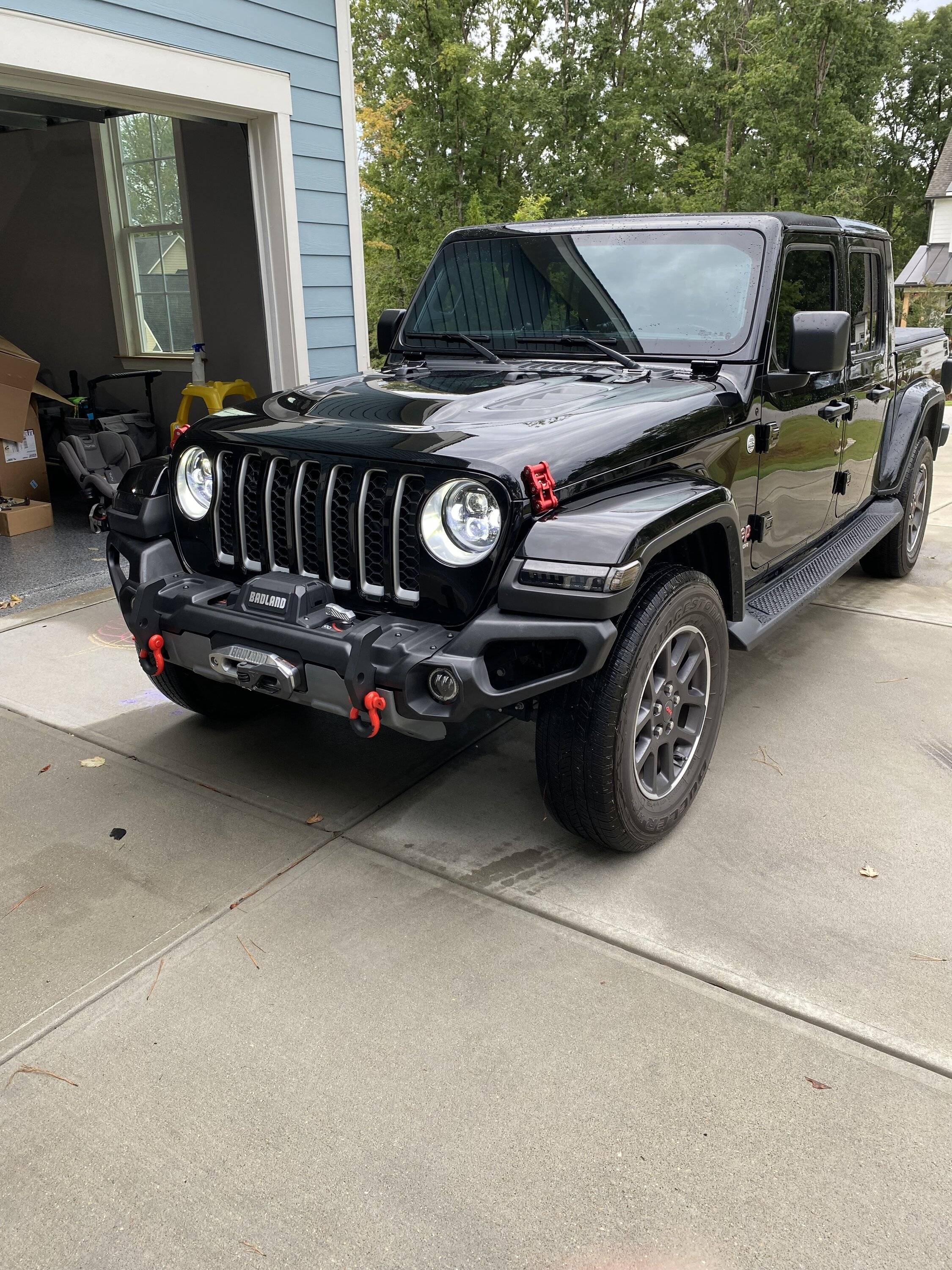 Jeep Gladiator I did a bad thing... a tree landed squarely on the hood and passenger fender Jeep 2