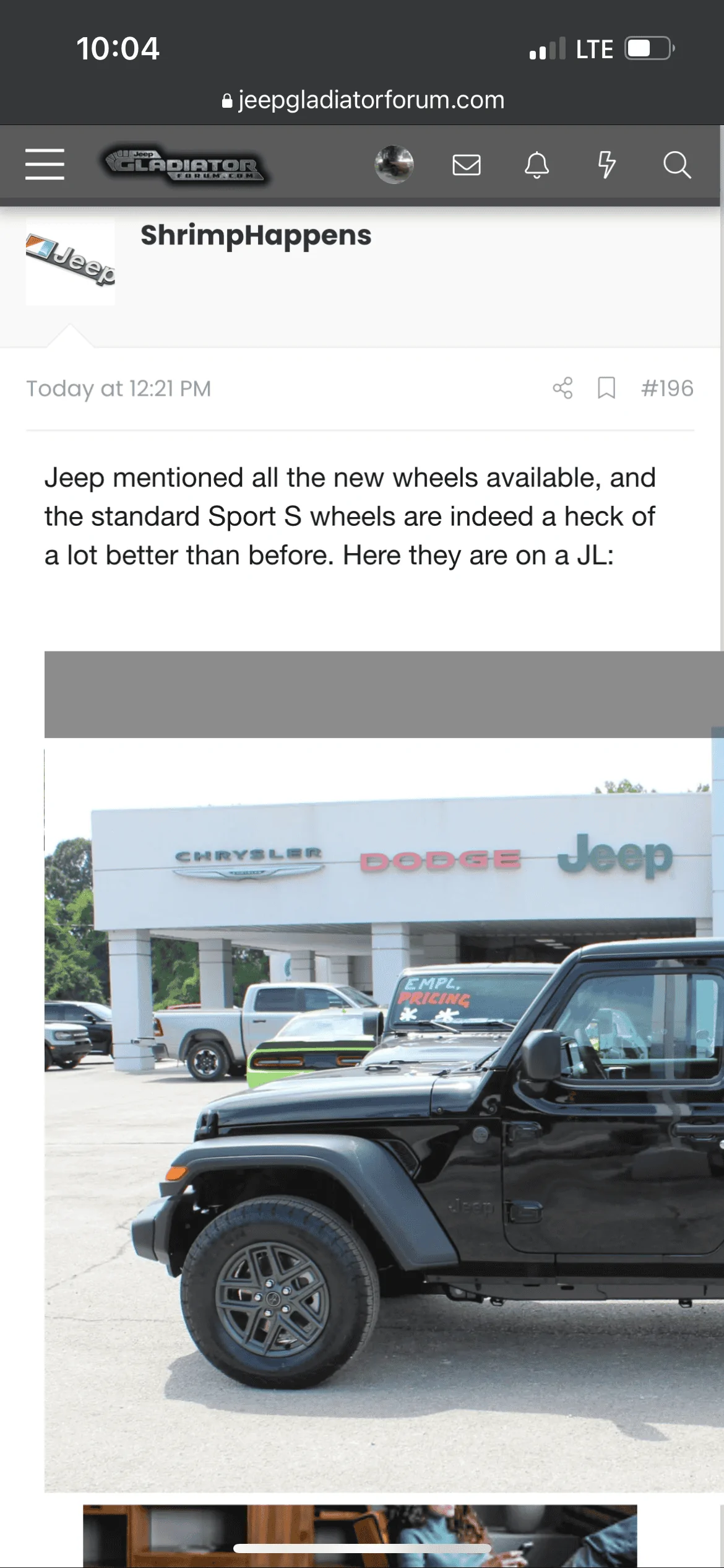 Jeep Gladiator Overland model discontinued for 2024 model year??? IMG_0541