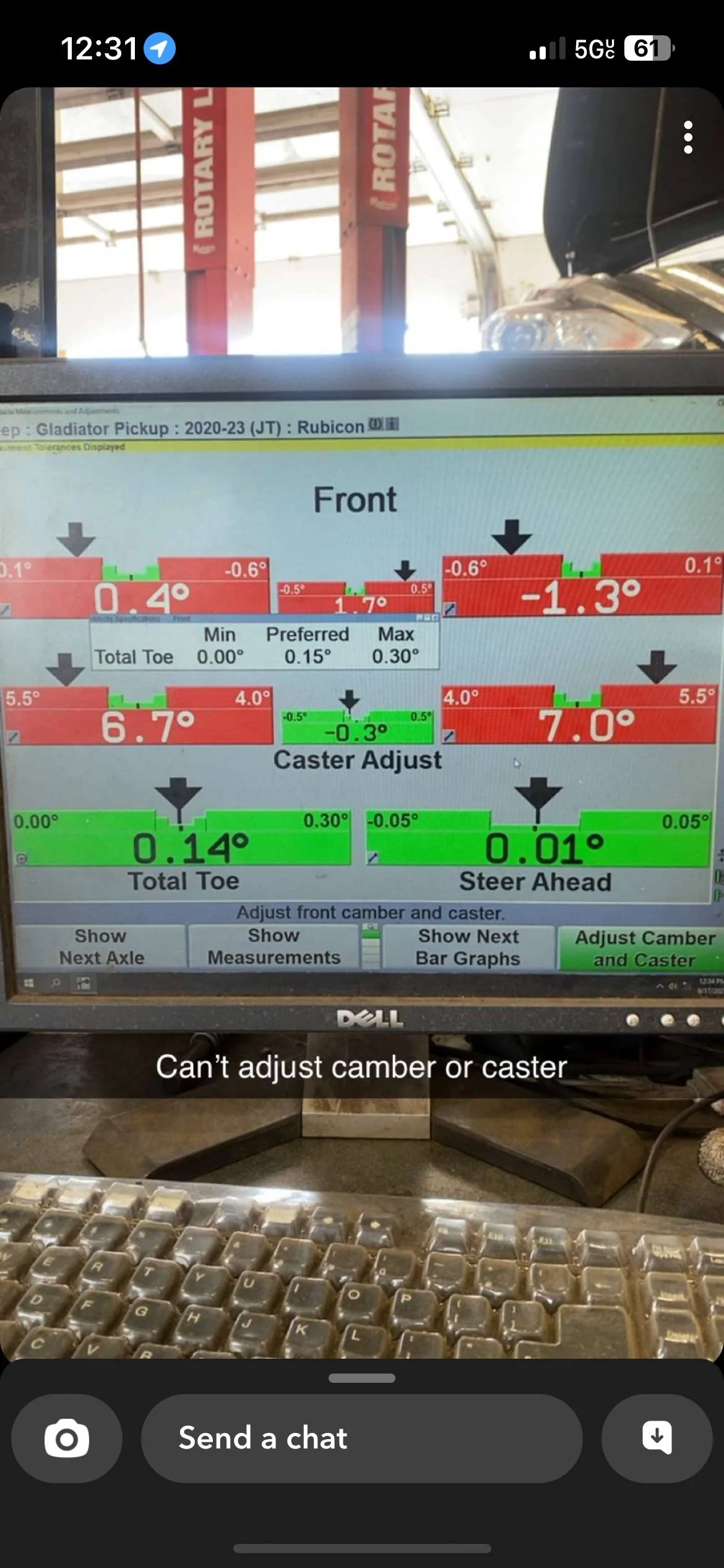 Jeep Gladiator Alignment IMG_20230917_124737