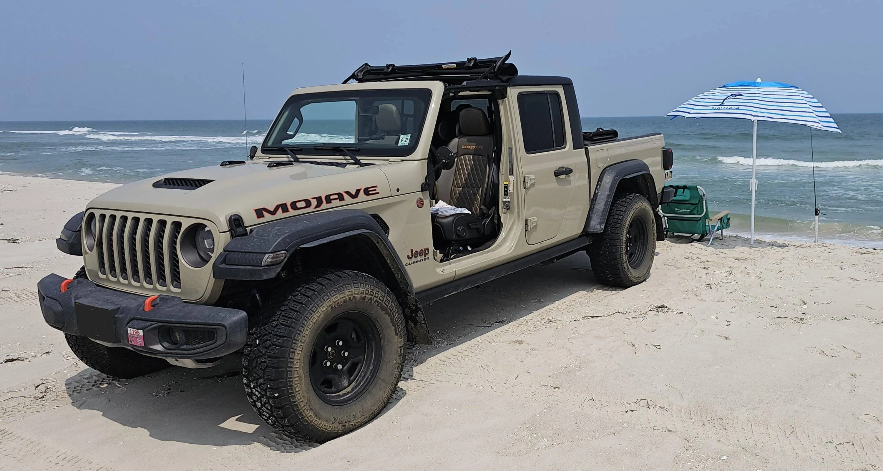 Jeep Gladiator Mojave wheels Beach sans baby stuff