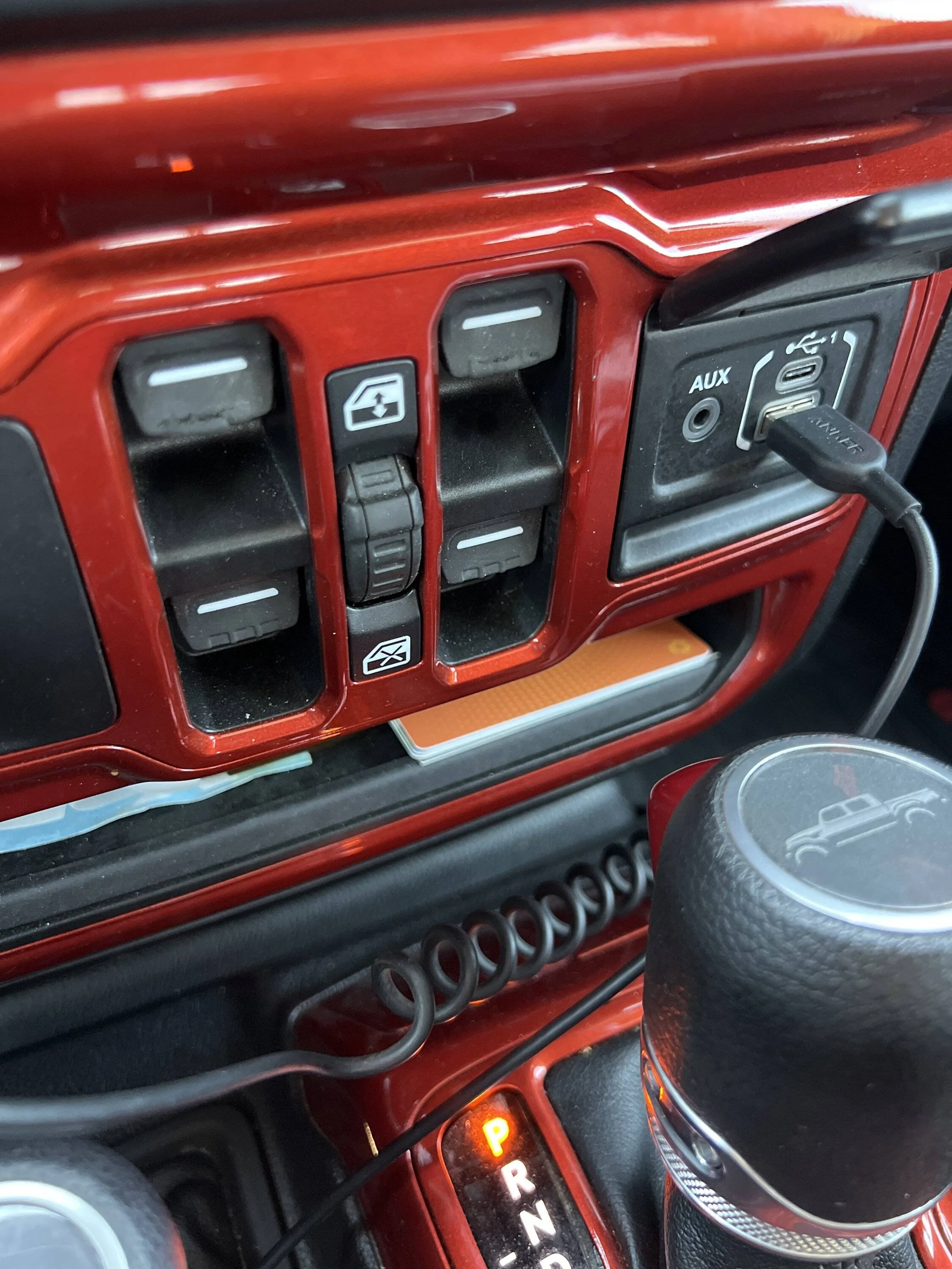 Jeep Gladiator Window switch wear imag