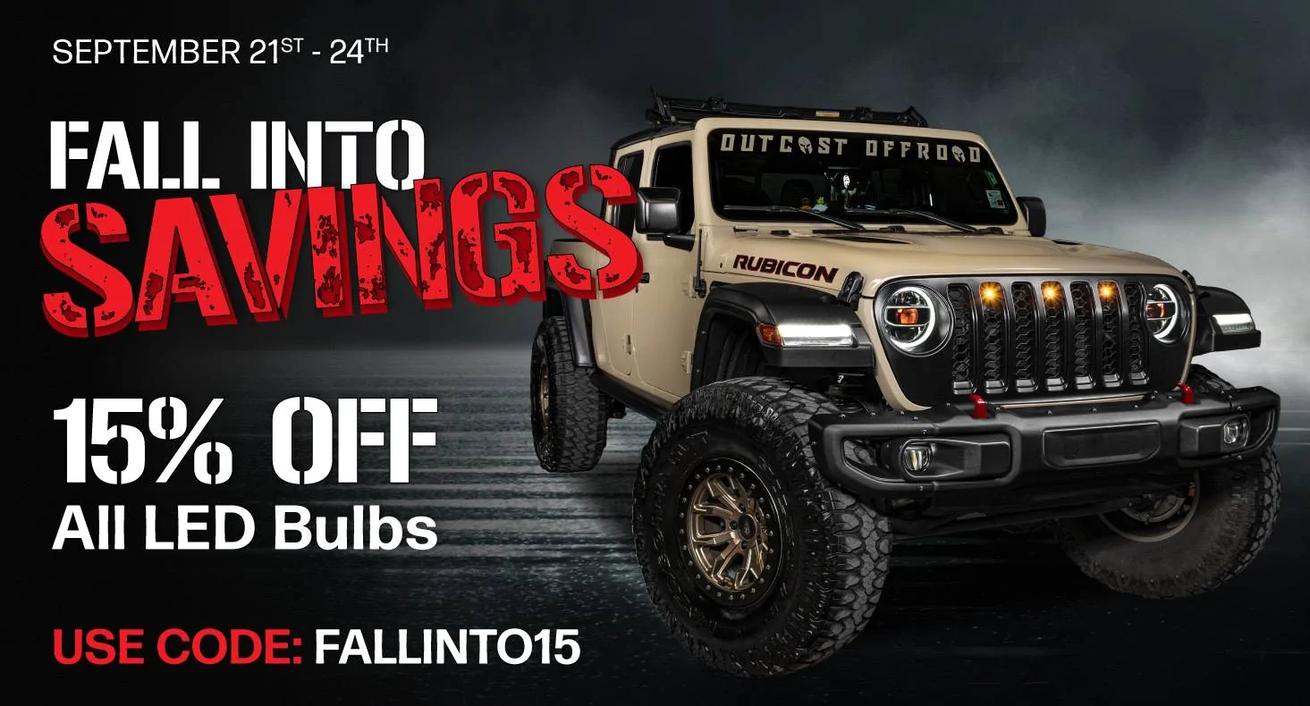 Jeep Gladiator ?Fall into Savings with 15% LED Bulbs from ORACLE Lighting!!? fall-savings-promo-JT